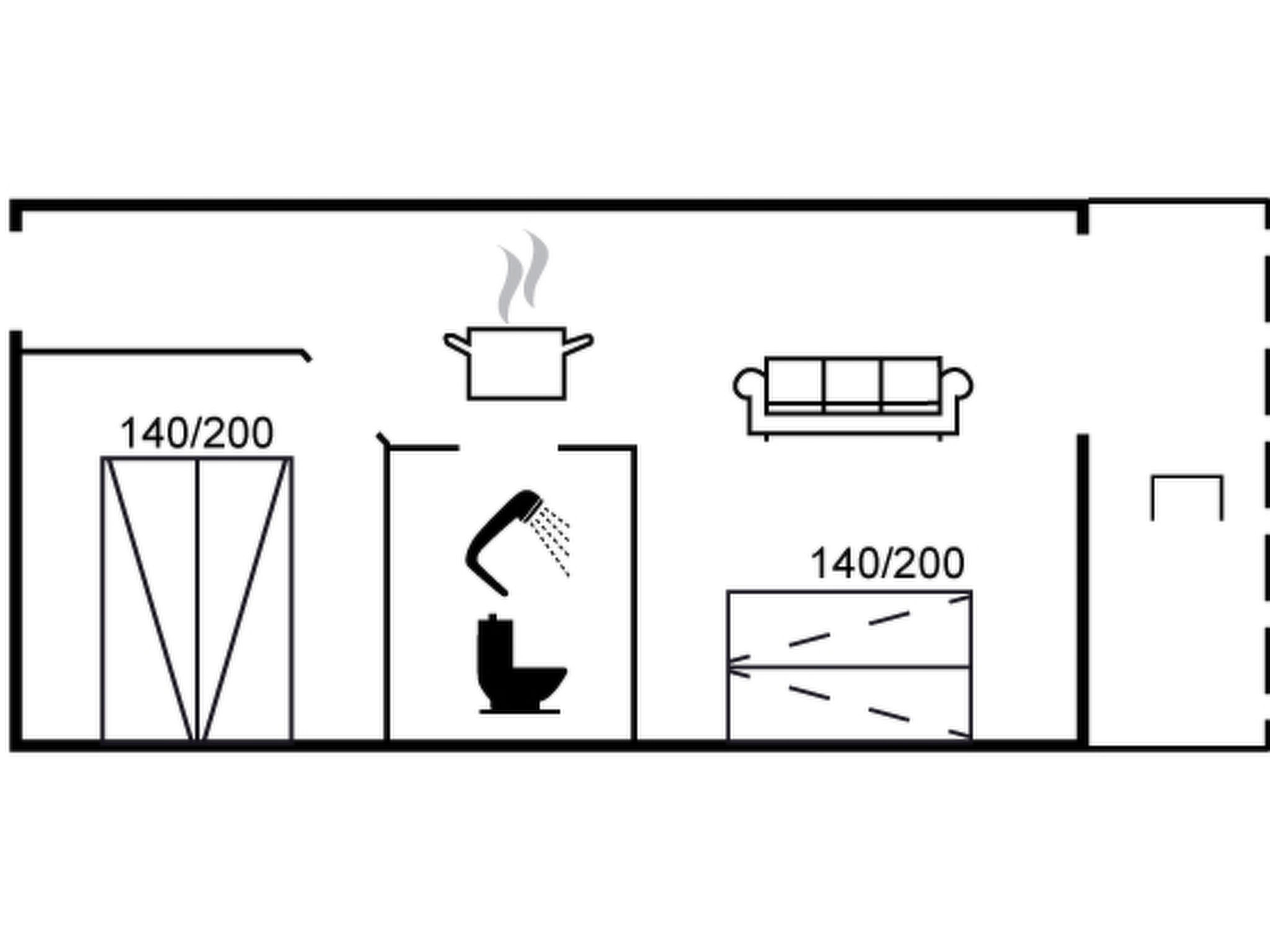 Appartement "Halina" - 100m from the sea – Plan, photo 15 sur 15