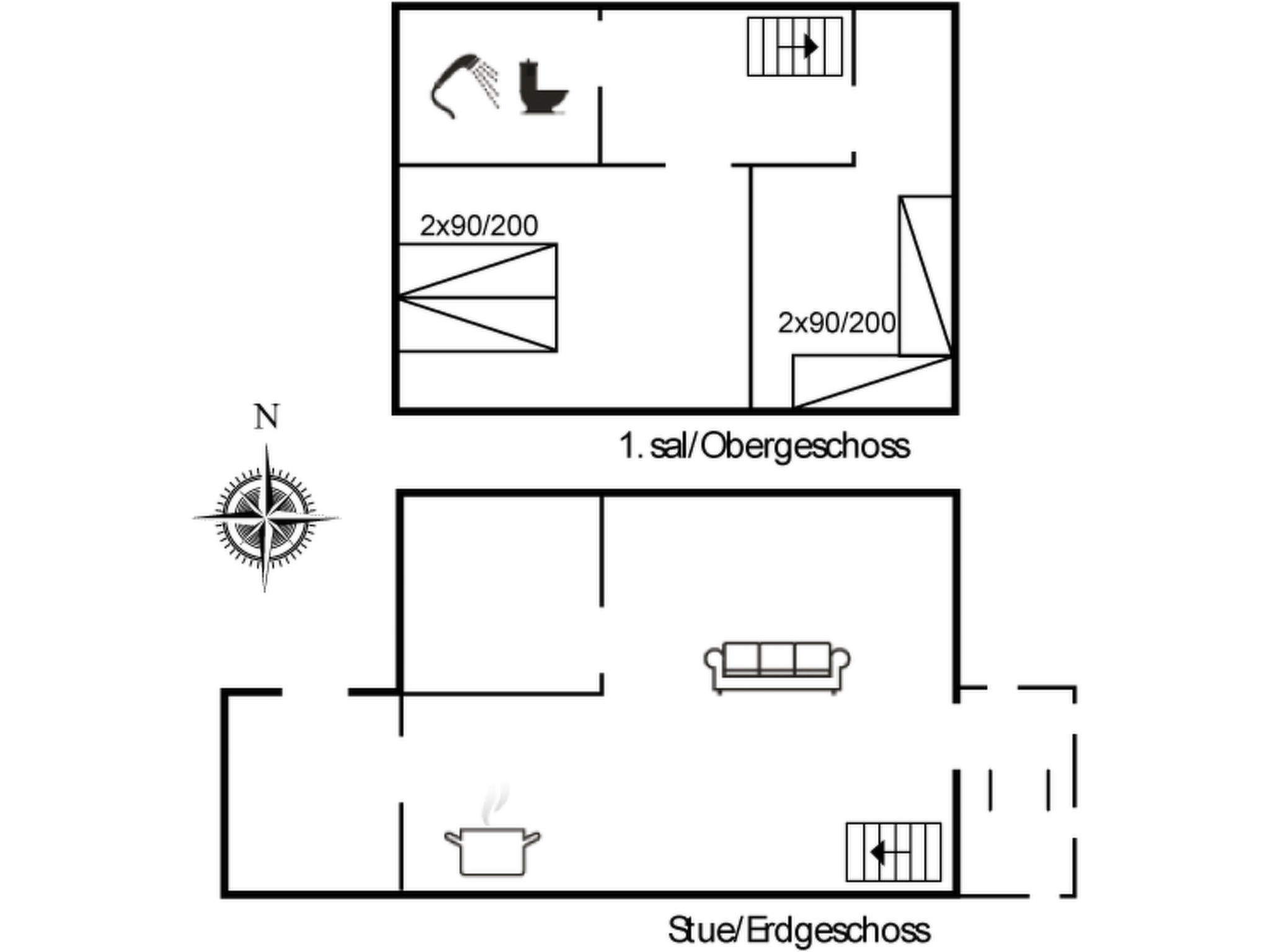 "Helvig" - 2.3km from the sea - Inside