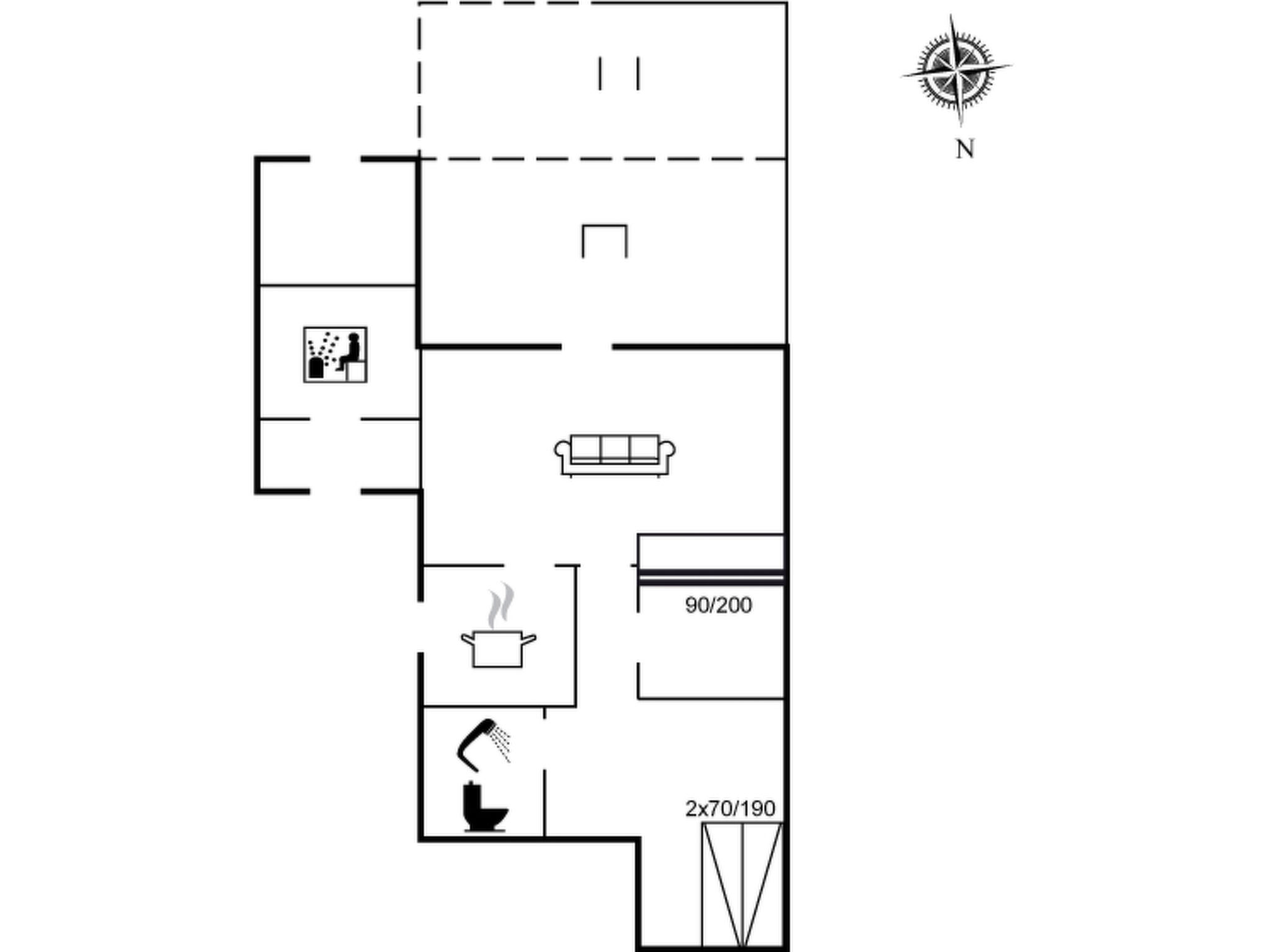 "Borghild" - 1.5km from the sea - Inside