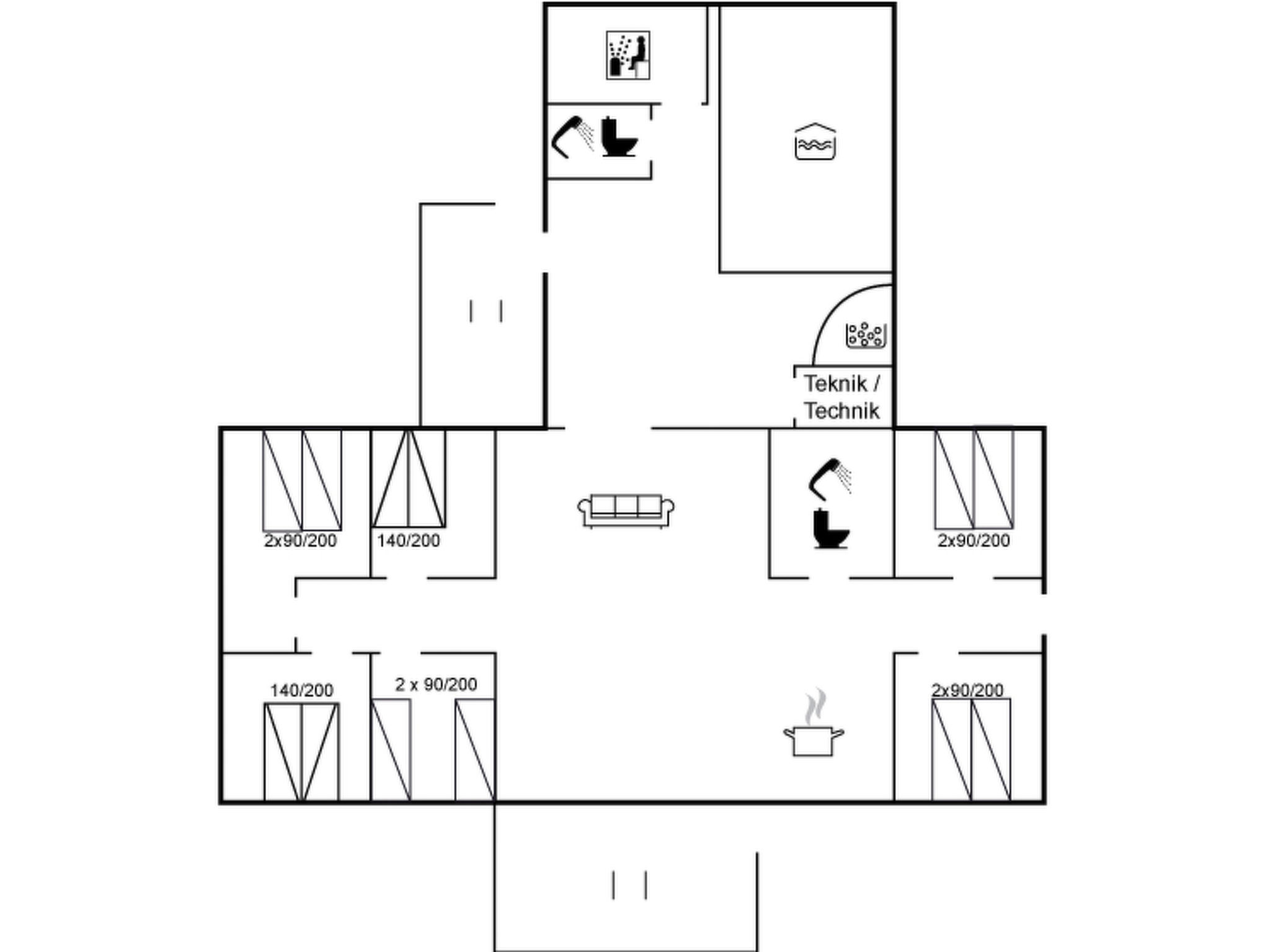 "Agnes" - 900m from the sea - Inside
