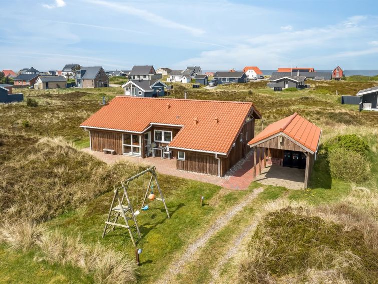 Sauna en rust aan zee: Vakantiehuis Hughe in Frøstrup in Frøstrup