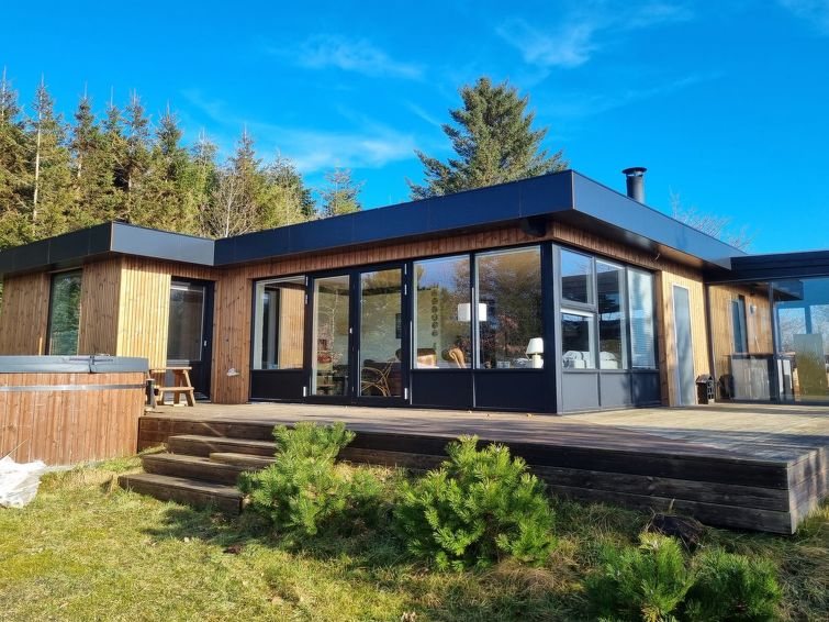 Vakantiehuis met open haard en whirlpool in Roslev in Roslev