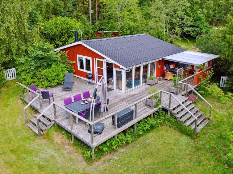Gezellig vakantiehuis in Rønde met open haard voor 6 personen in Rønde
