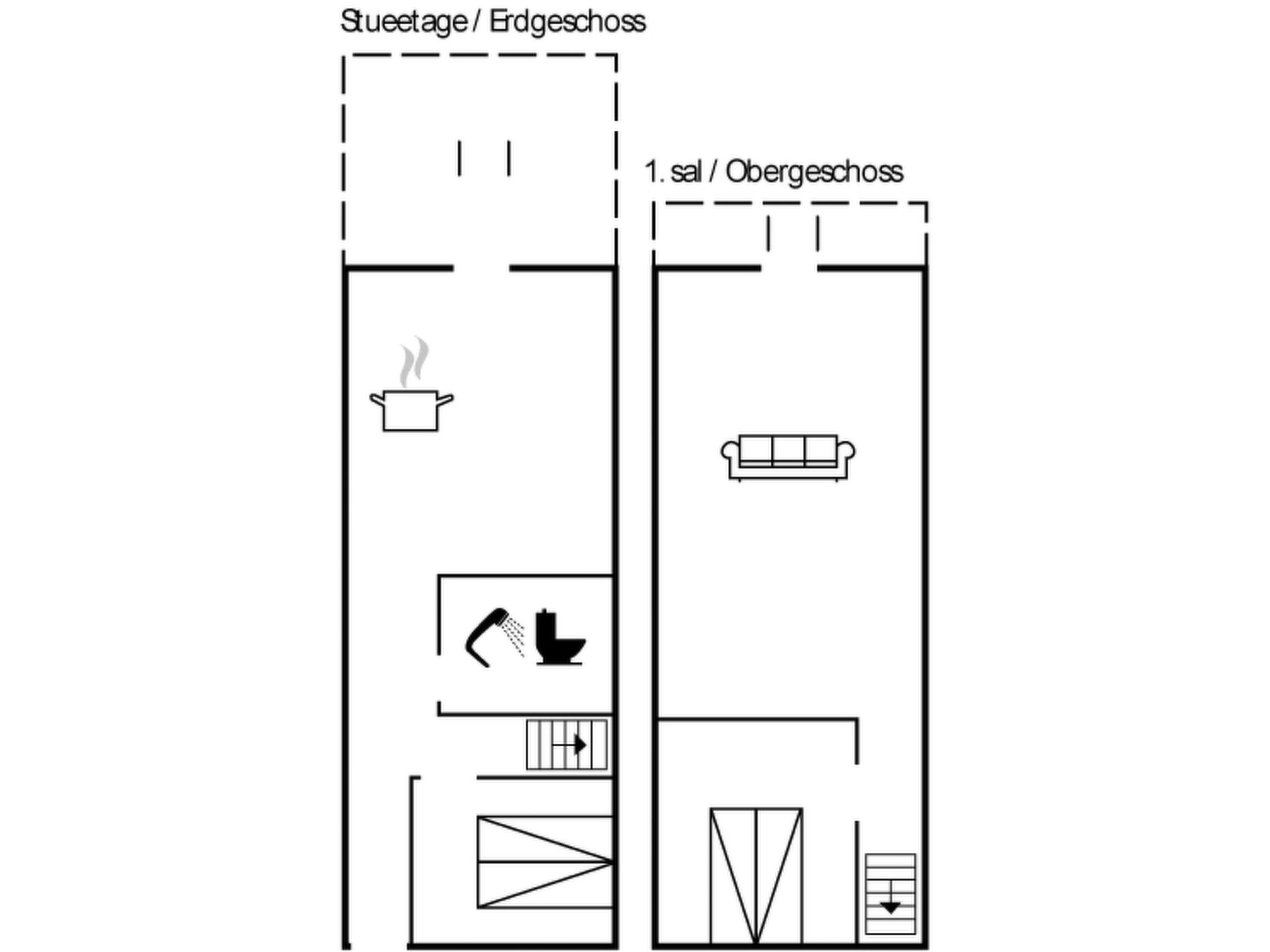 "Knud" - 2m from the sea - Inside