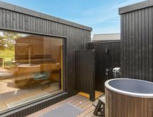 Op 800 m van zee: Ruim vakantiehuis in Glesborg met sauna en whirlpool - thumbnail 3