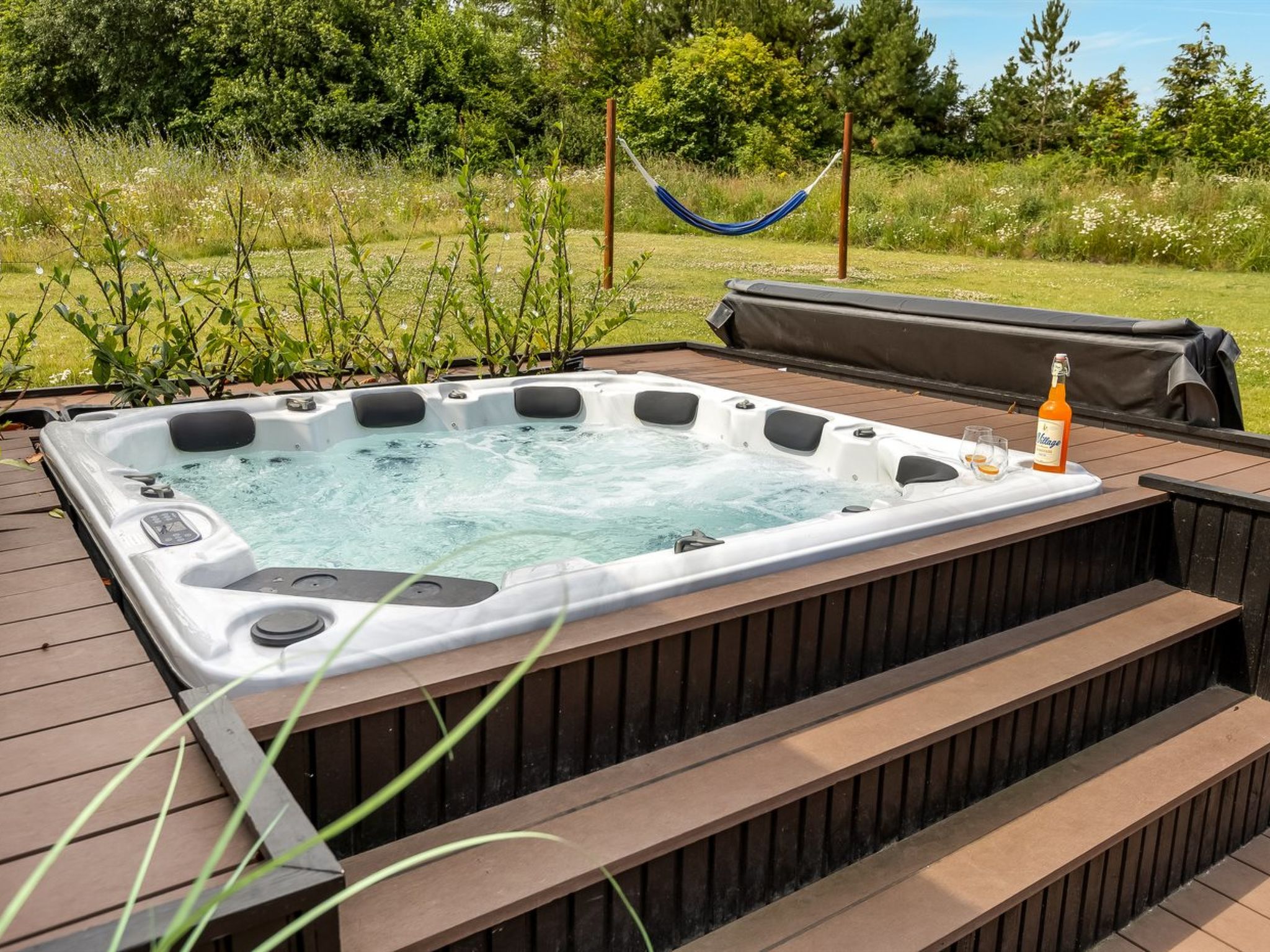 Op 800 m van zee: Ruim vakantiehuis in Glesborg met sauna en whirlpool - foto 36
