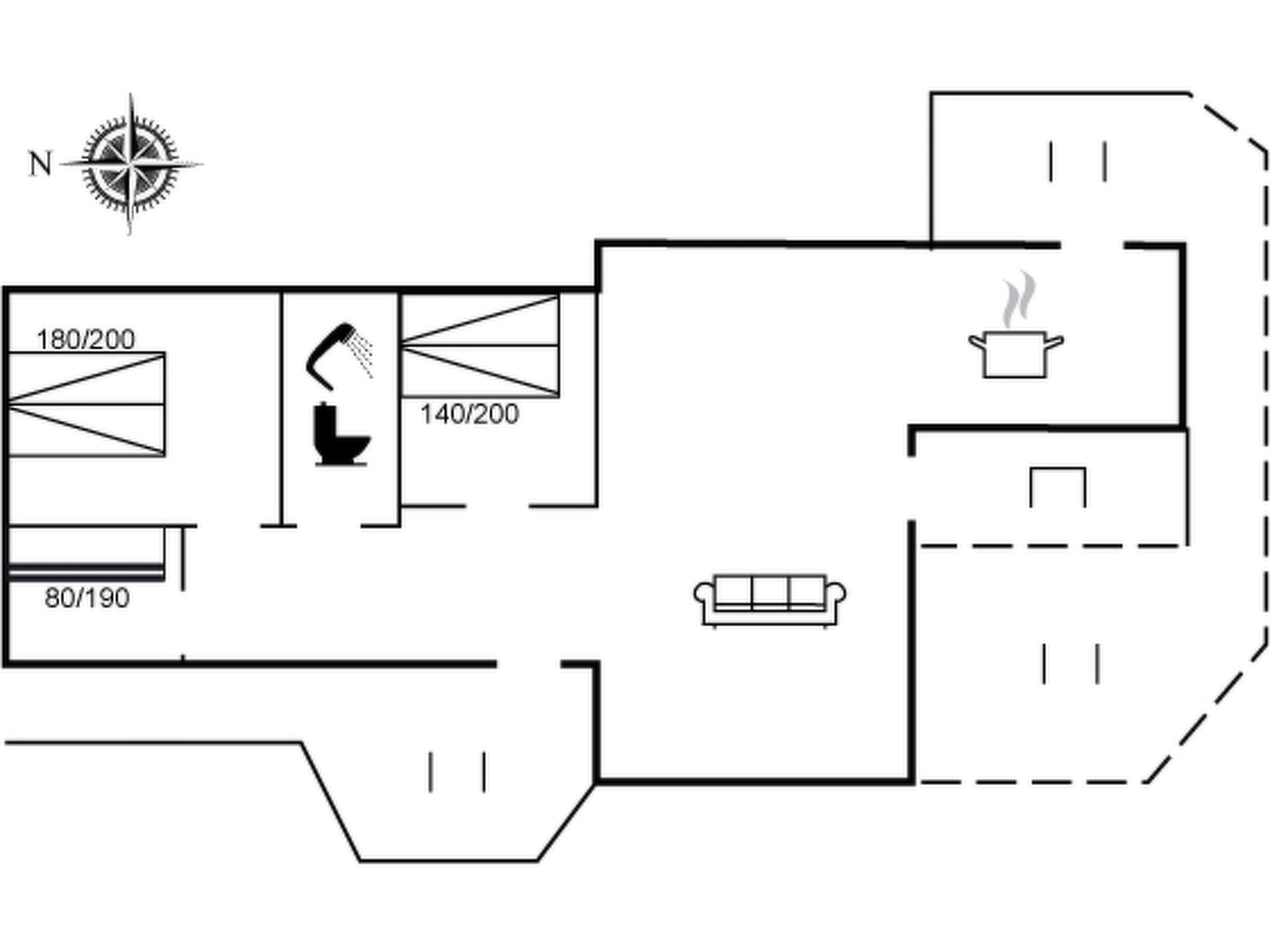 "Hilleborg" - 100m from the sea - Binnen