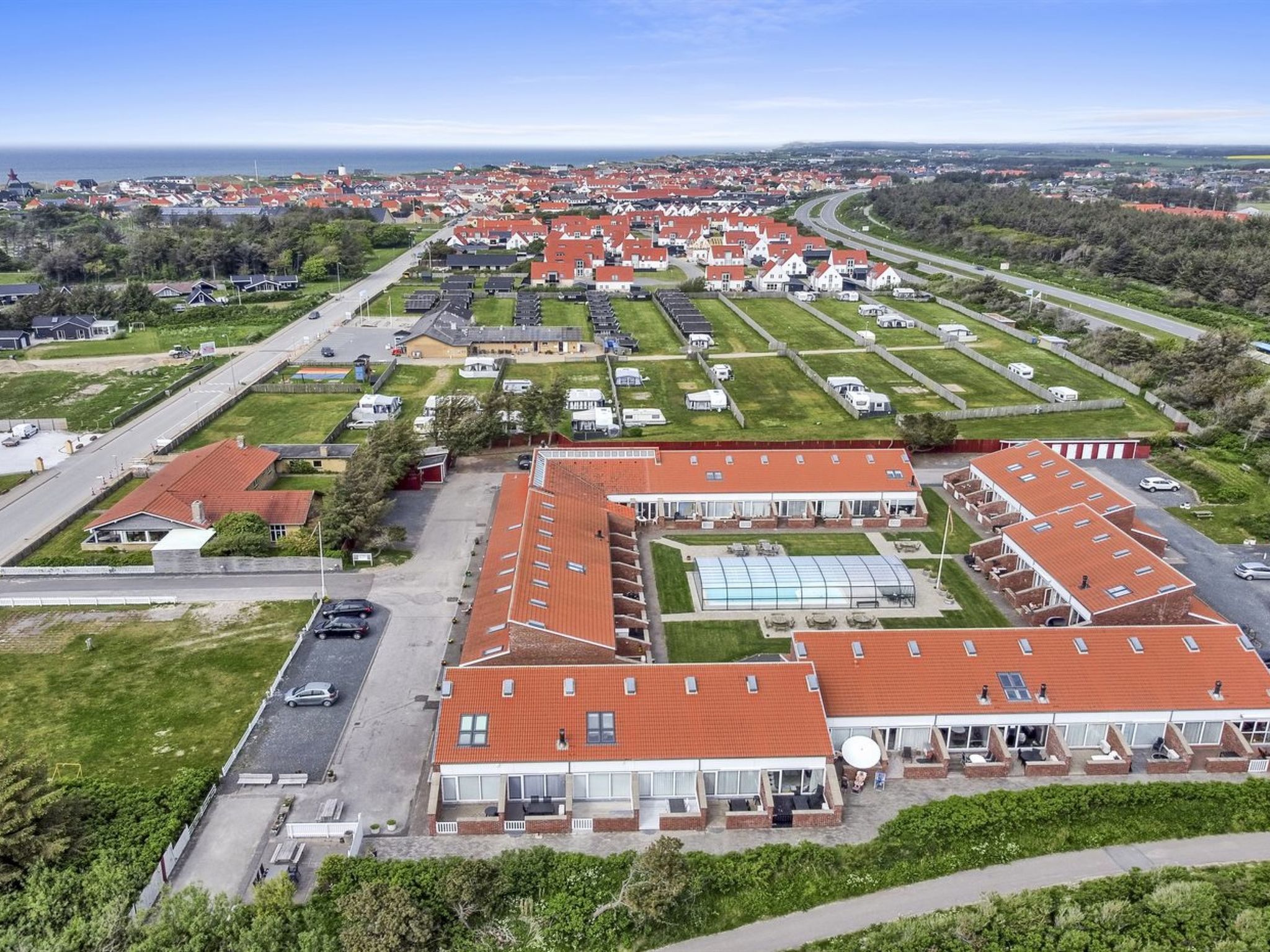 Appartement "Seppe" - 500m from the sea – Vue aérienne, photo 21 sur 23