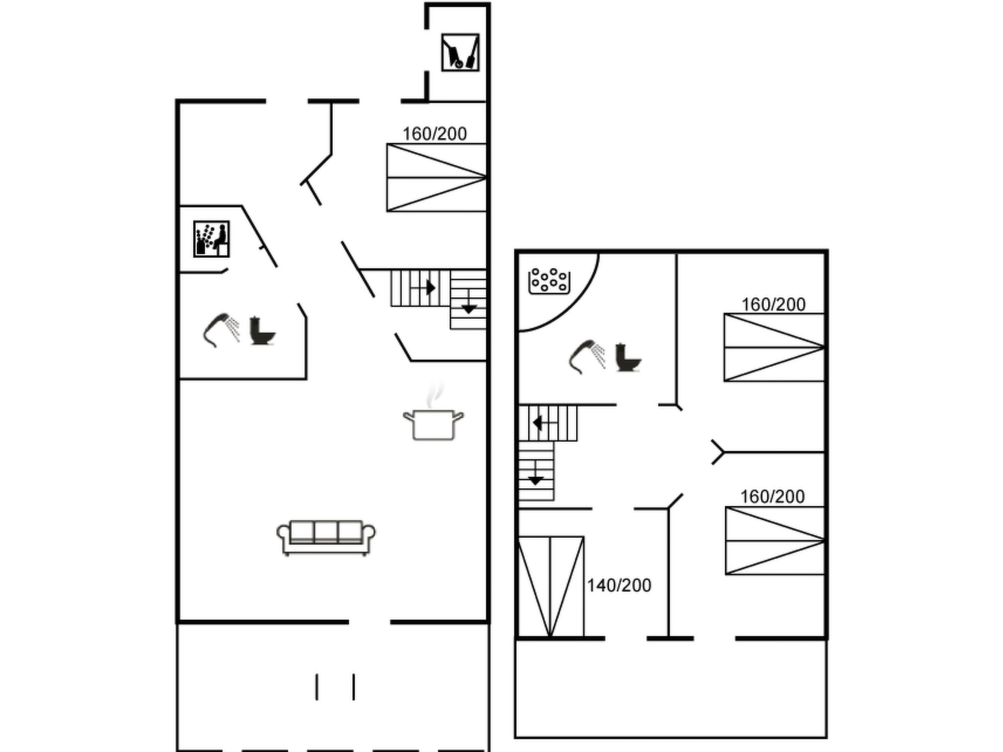 "Ingolf" - 750m from the sea - Inside