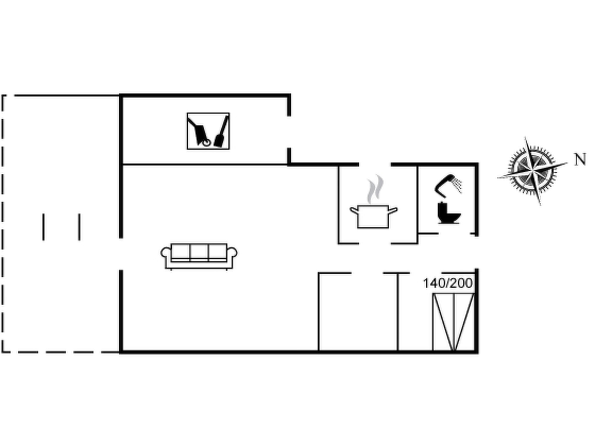 "Leif" - 550m from the sea - Inside