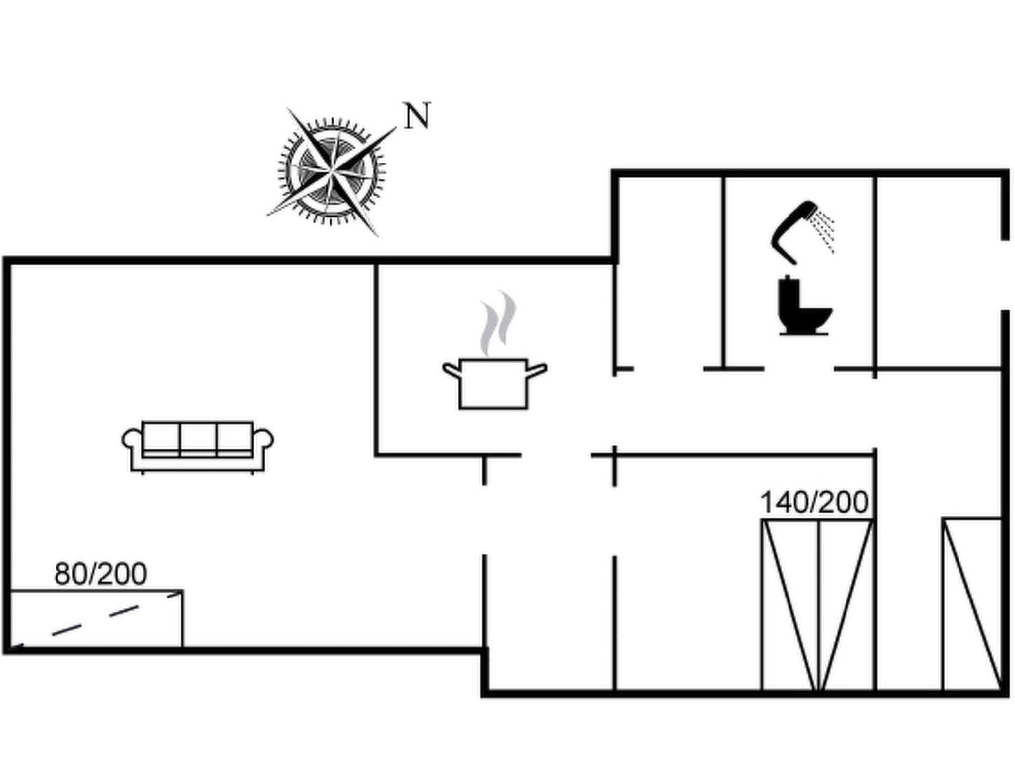 "Freding" - 450m from the sea-Binnen