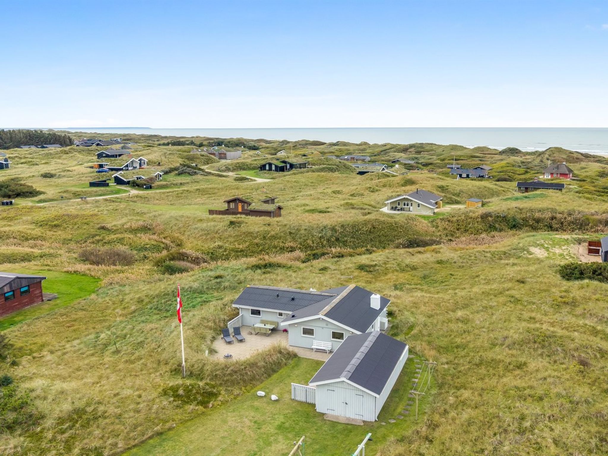 Maison "Fridgerd" - 300m from the sea – Vue aérienne, photo 26 sur 27