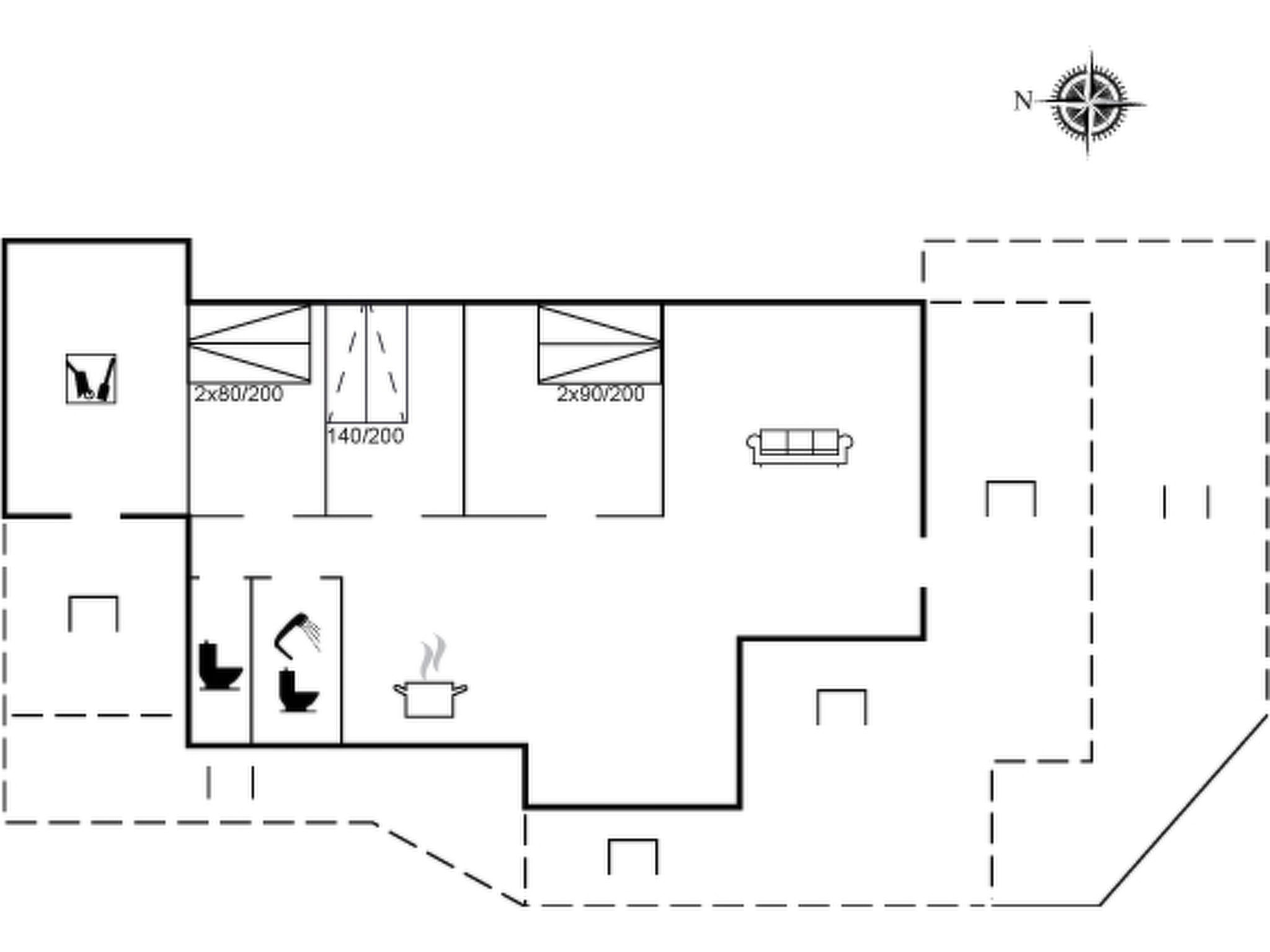 "Troels" - 750m from the sea - Inside