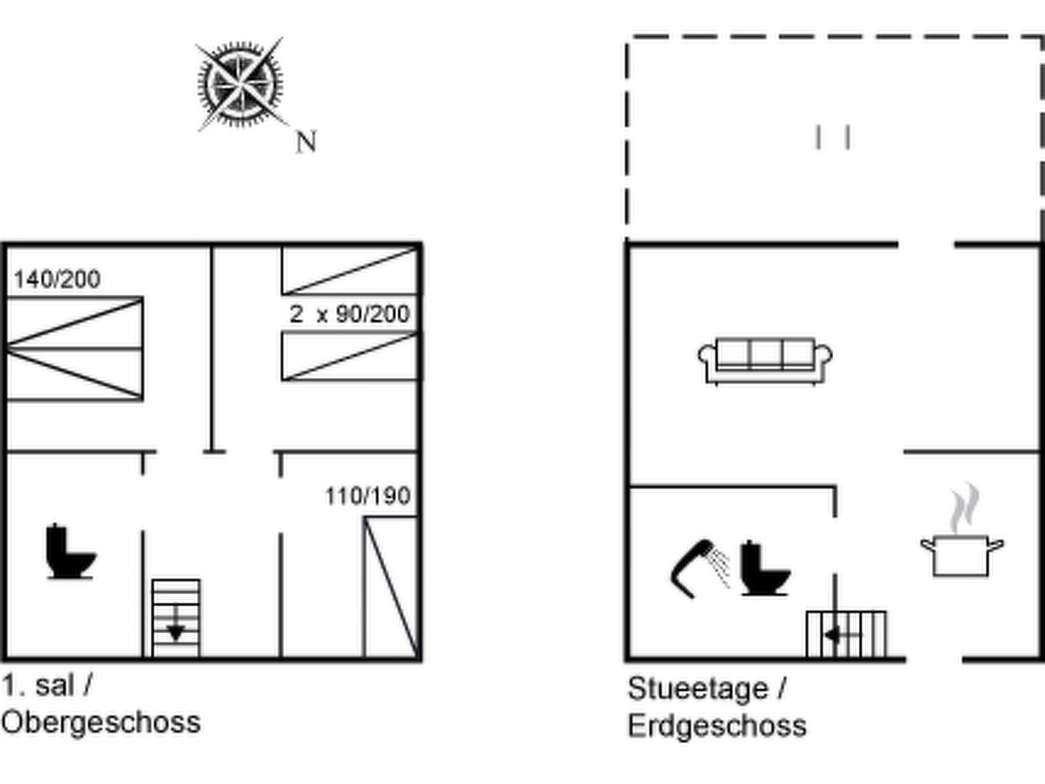 Appartement "Frænde" - 600m from the sea – Plan, photo 19 sur 19