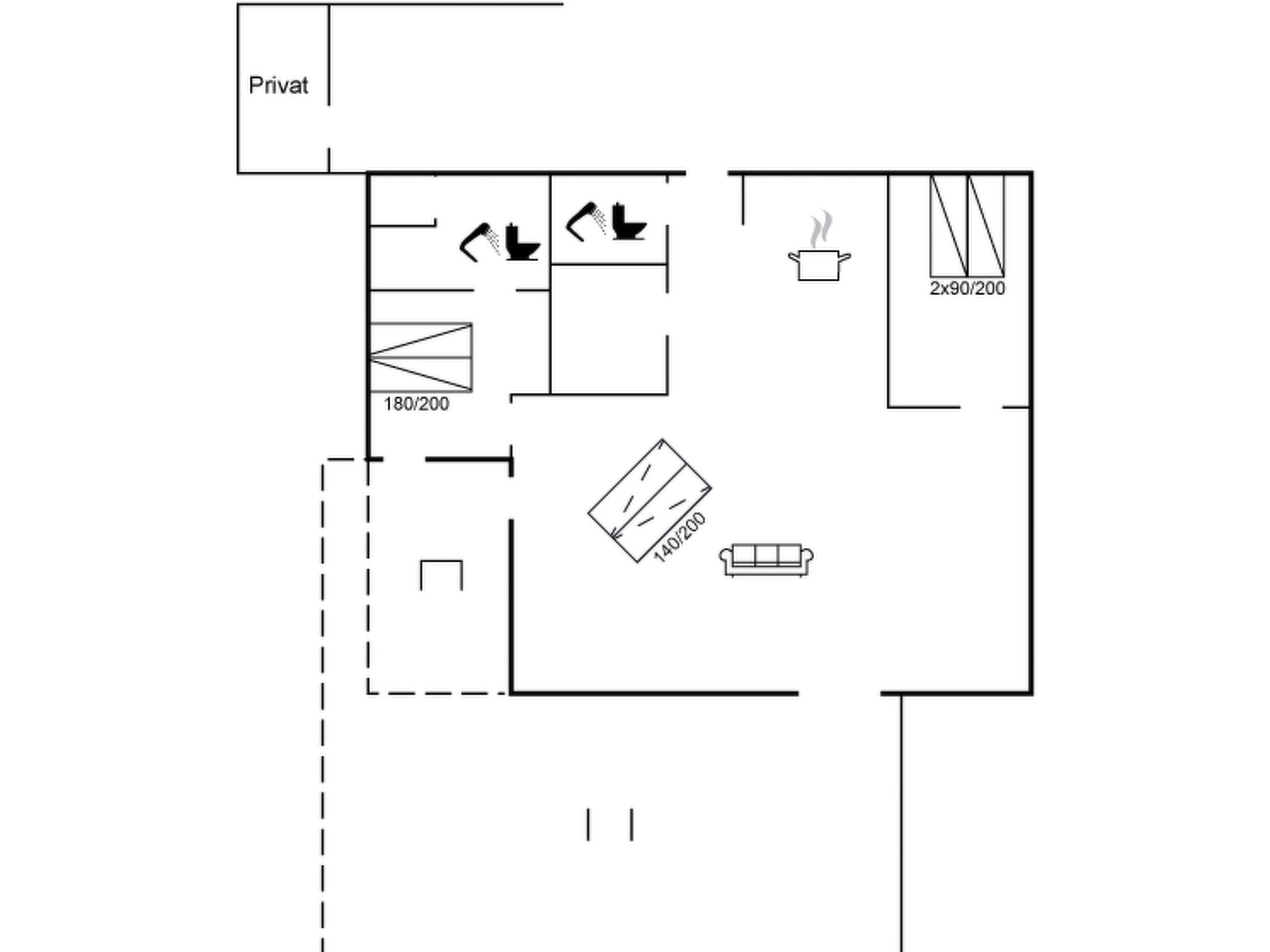 "Aaran" - 700m from the sea - Inside