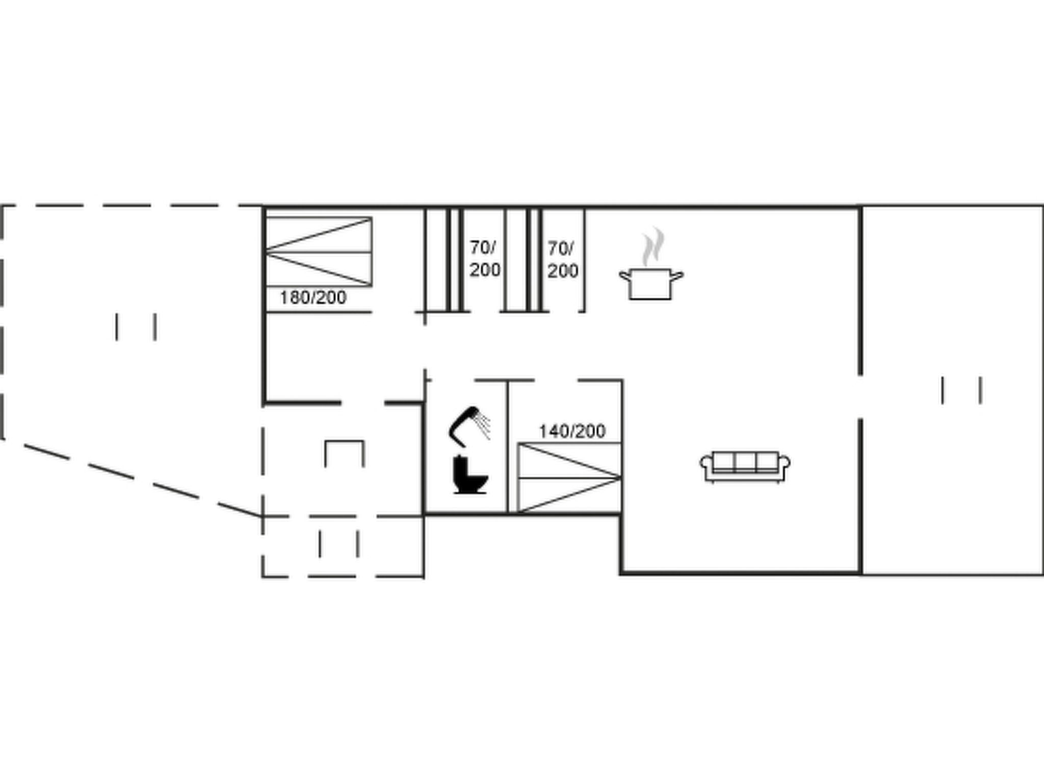 "Detlef" - 400m from the sea-Binnen