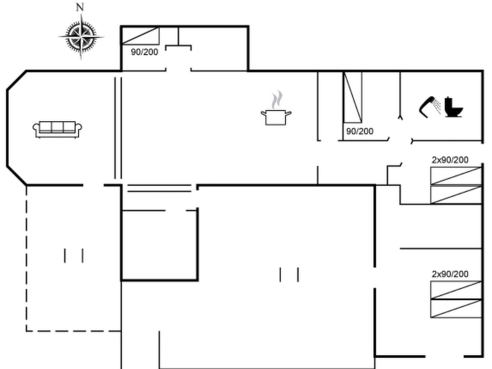 "Albert" - 340m from the sea - Inside