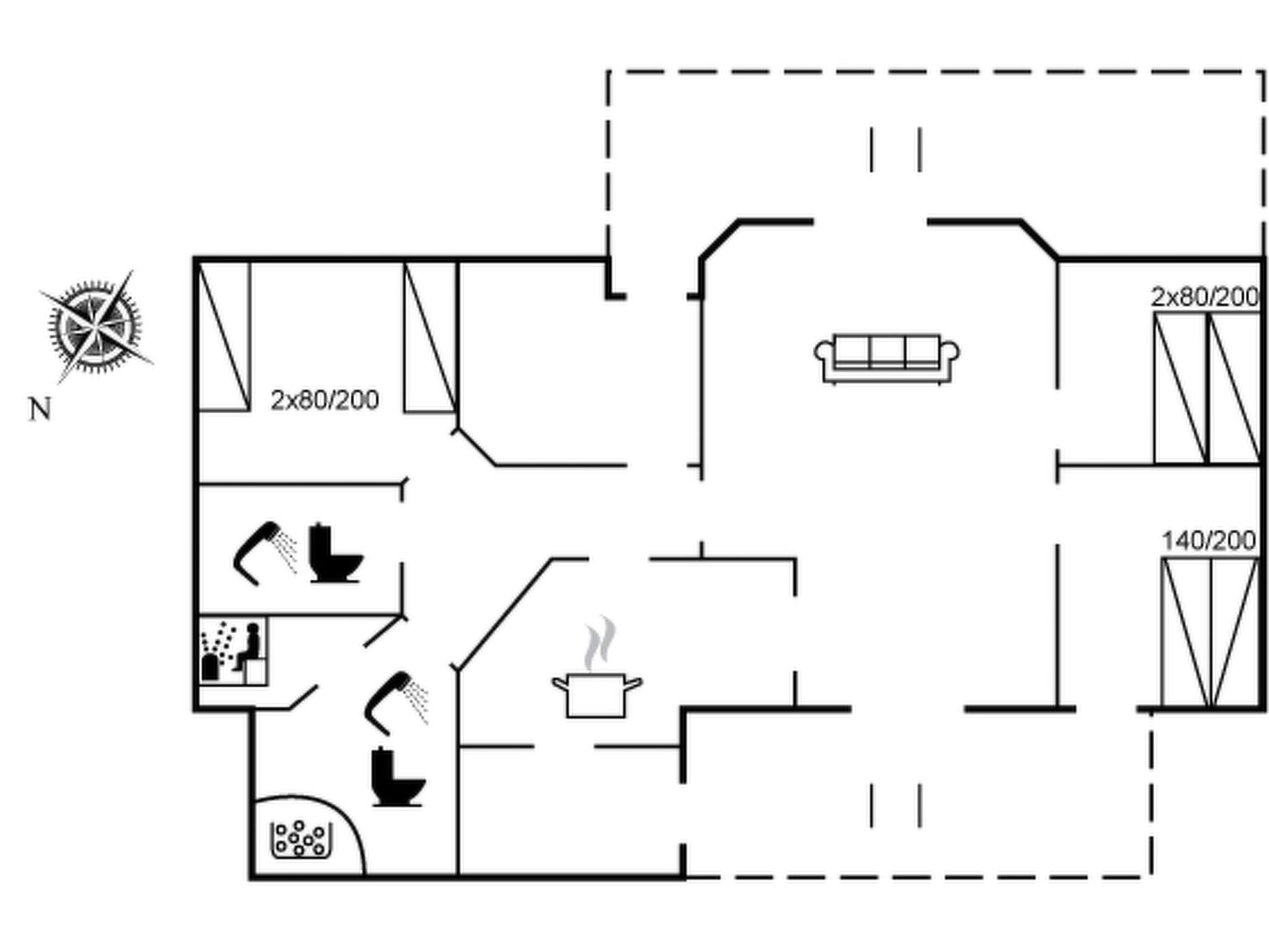 "Hauke" - 478m from the sea-Dedans
