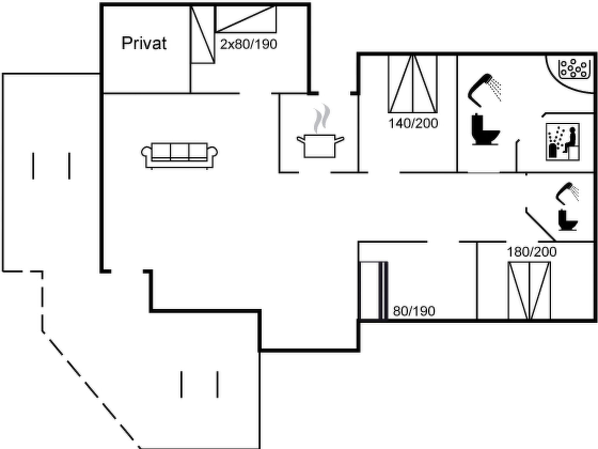 "Bertie" - 700m from the sea - Inside