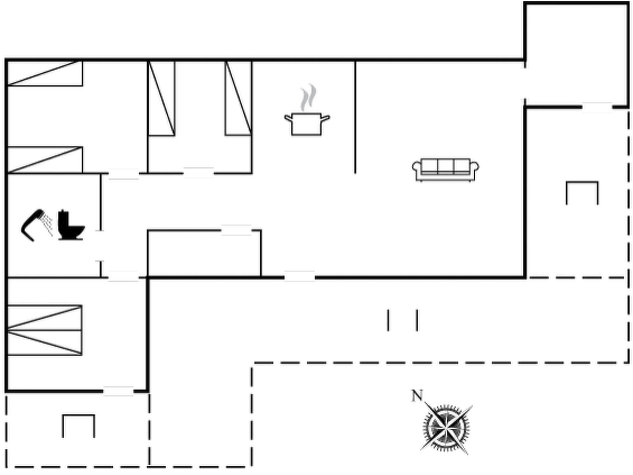 "Hartvig" - 800m from the sea-Dedans