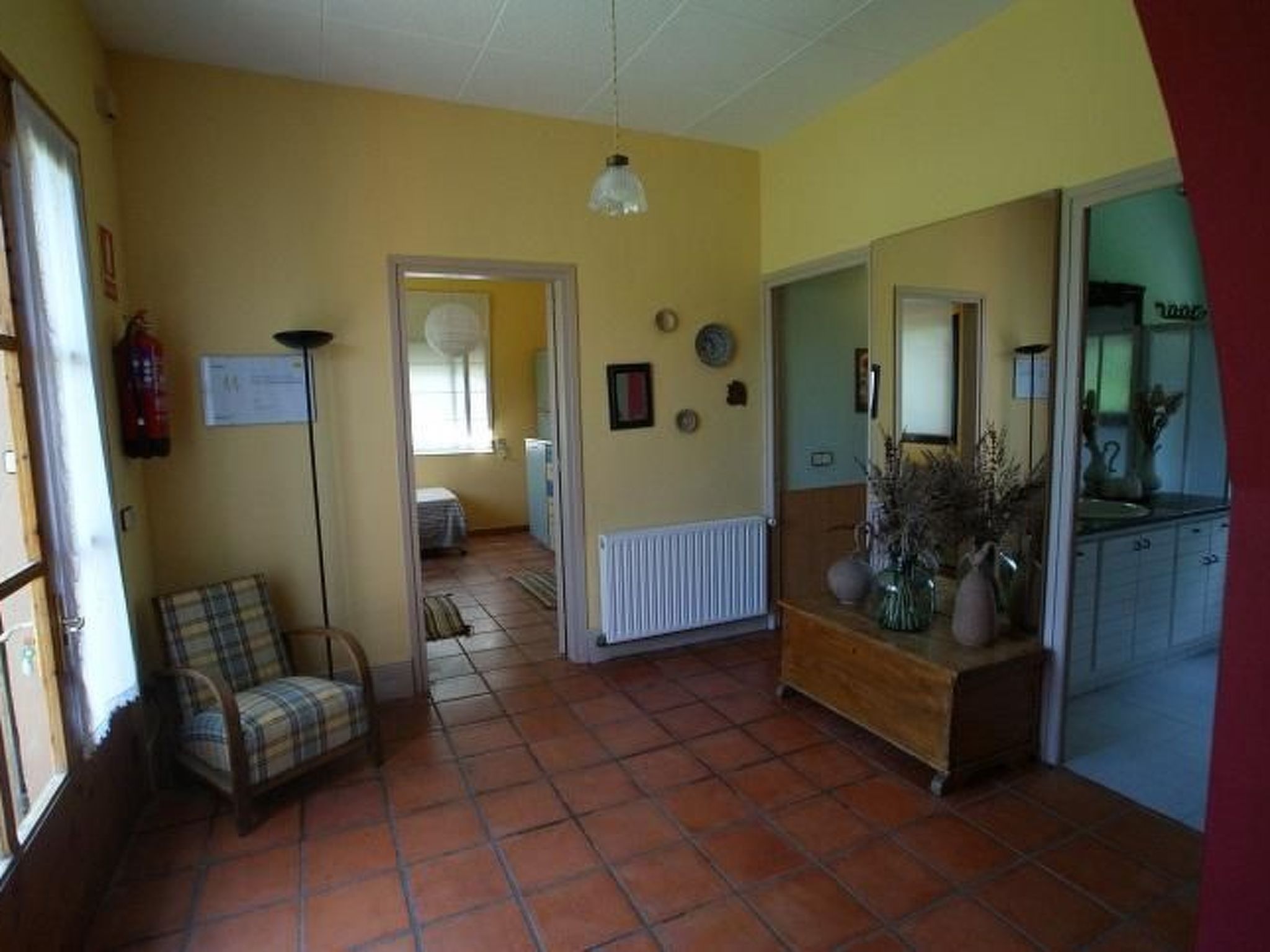 Kleiner Bungalow mit zwei Schlafzimmern.