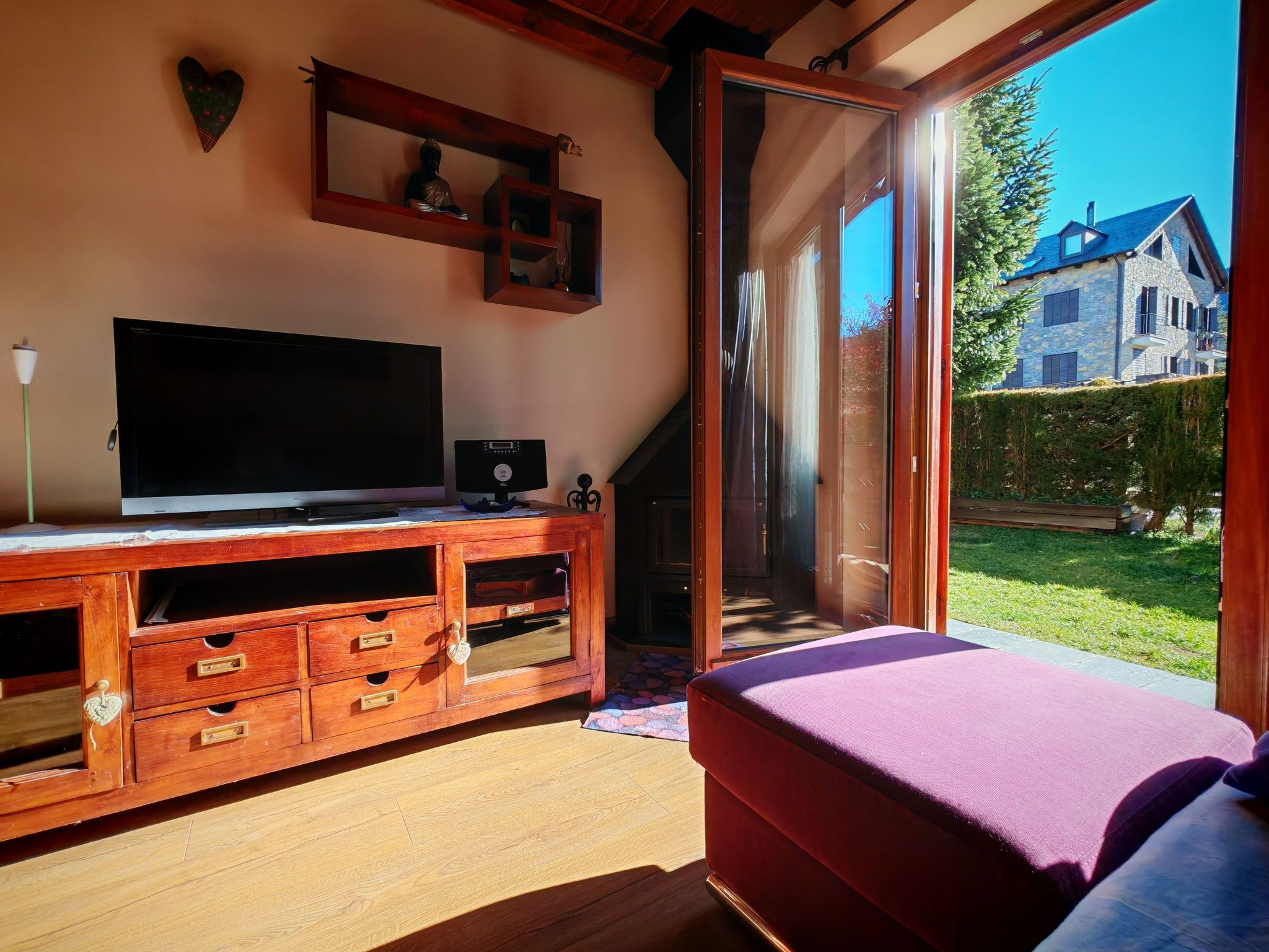 Wohnung mit privatem Garten und gemütlichem Puig Falcó 2 Vall de Boí-Binnen