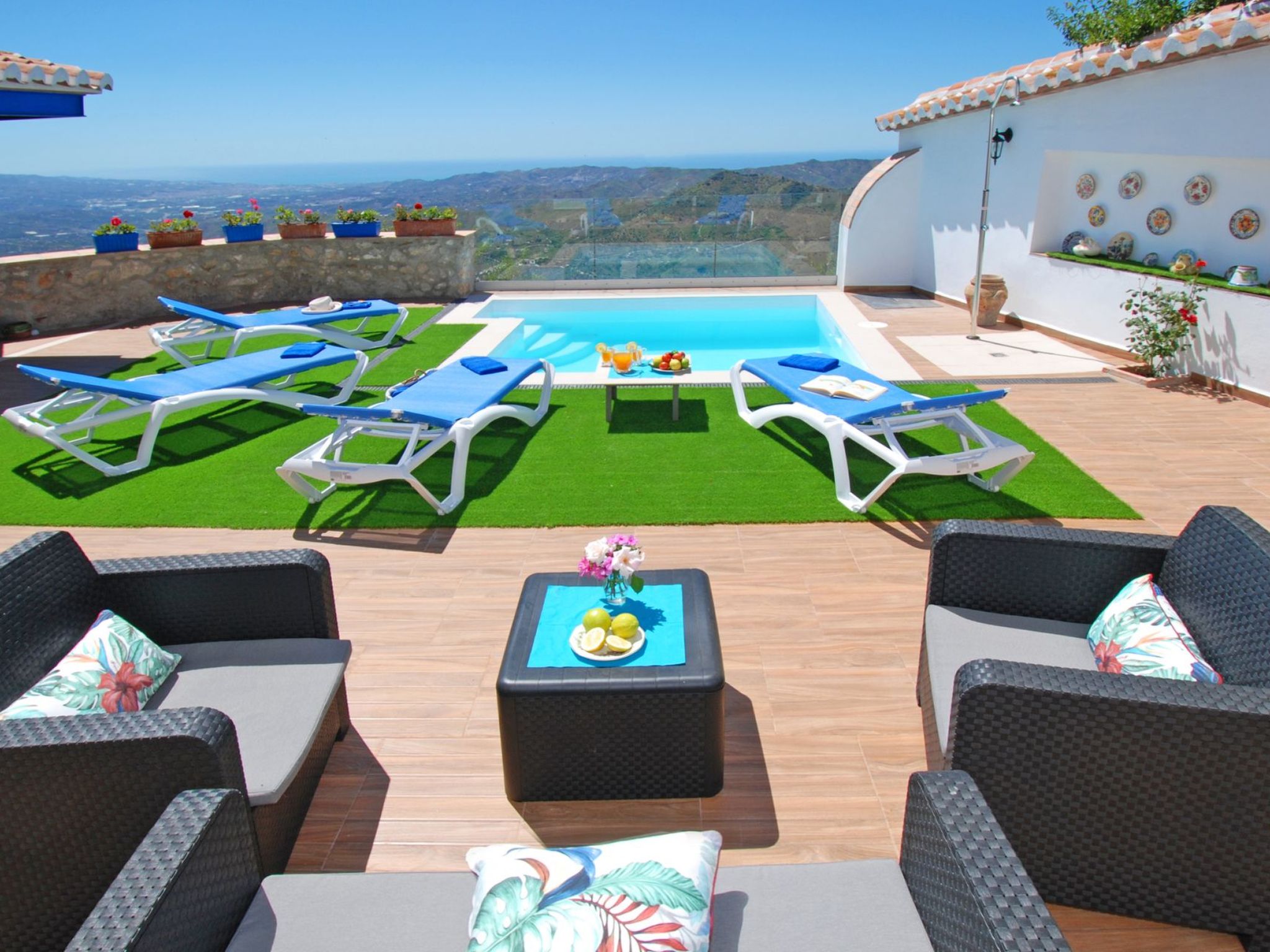 Vakantiehuis met privé zwembad in Comares (Spanje) voor 6 personen