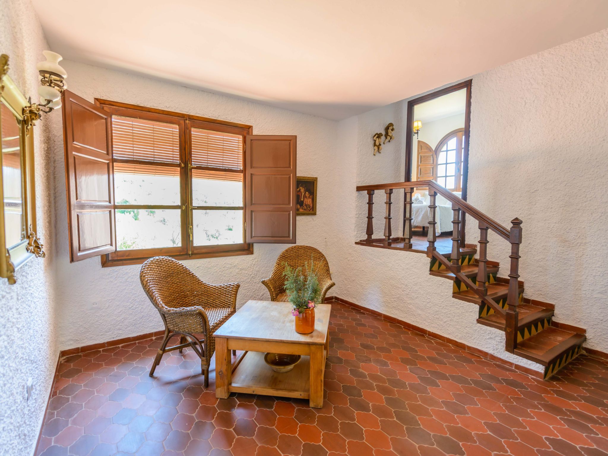 Privates Schwimmbad mit Grill und Feuerstelle-Dedans