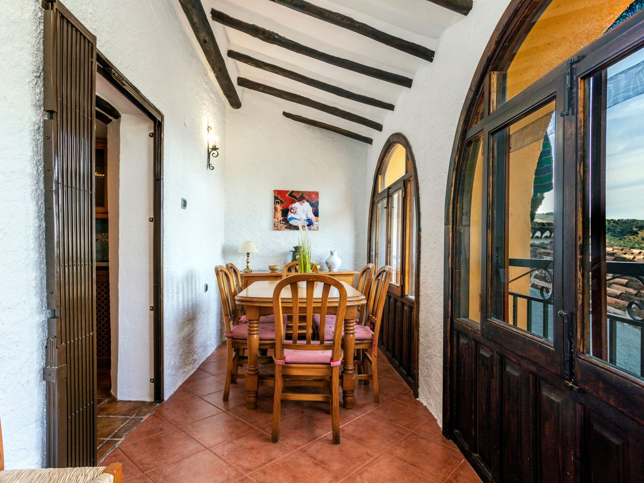 Privates Schwimmbad mit Grill und Feuerstelle-Dedans