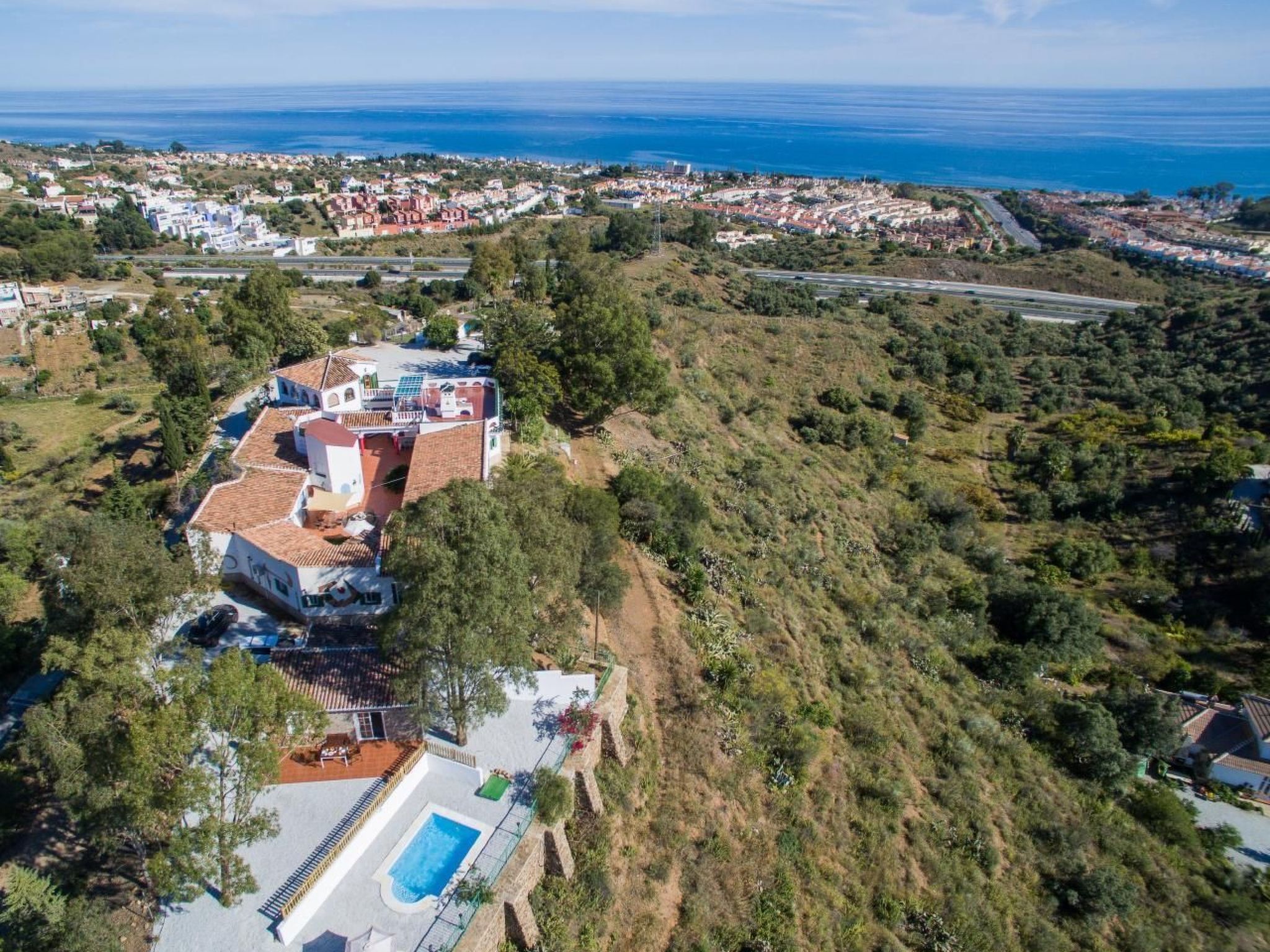 Casa Ronda mit privatem Pool in Chilches - Buiten