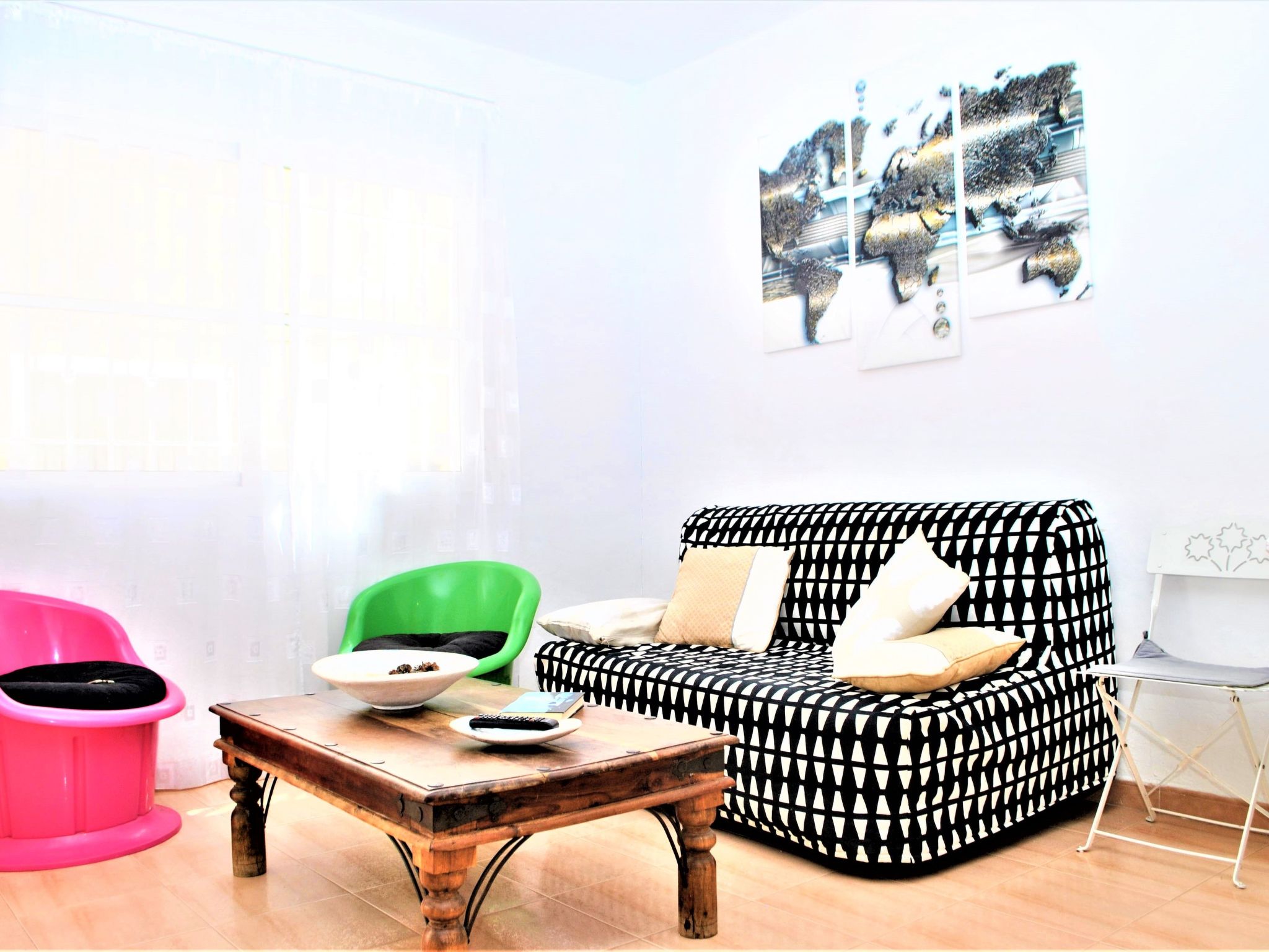 Erdgeschosswohnung mit Balkon für 4 Personen-Binnen