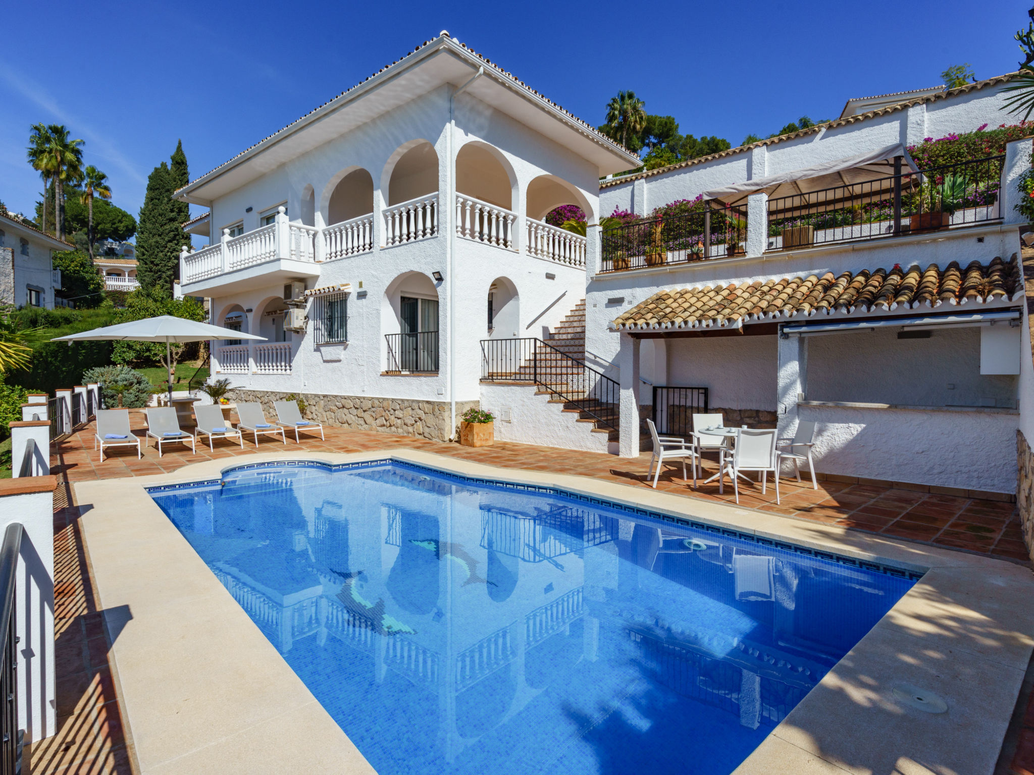 Vakantiehuis met privé zwembad in Mijas Costa (Spanje) voor 8 personen