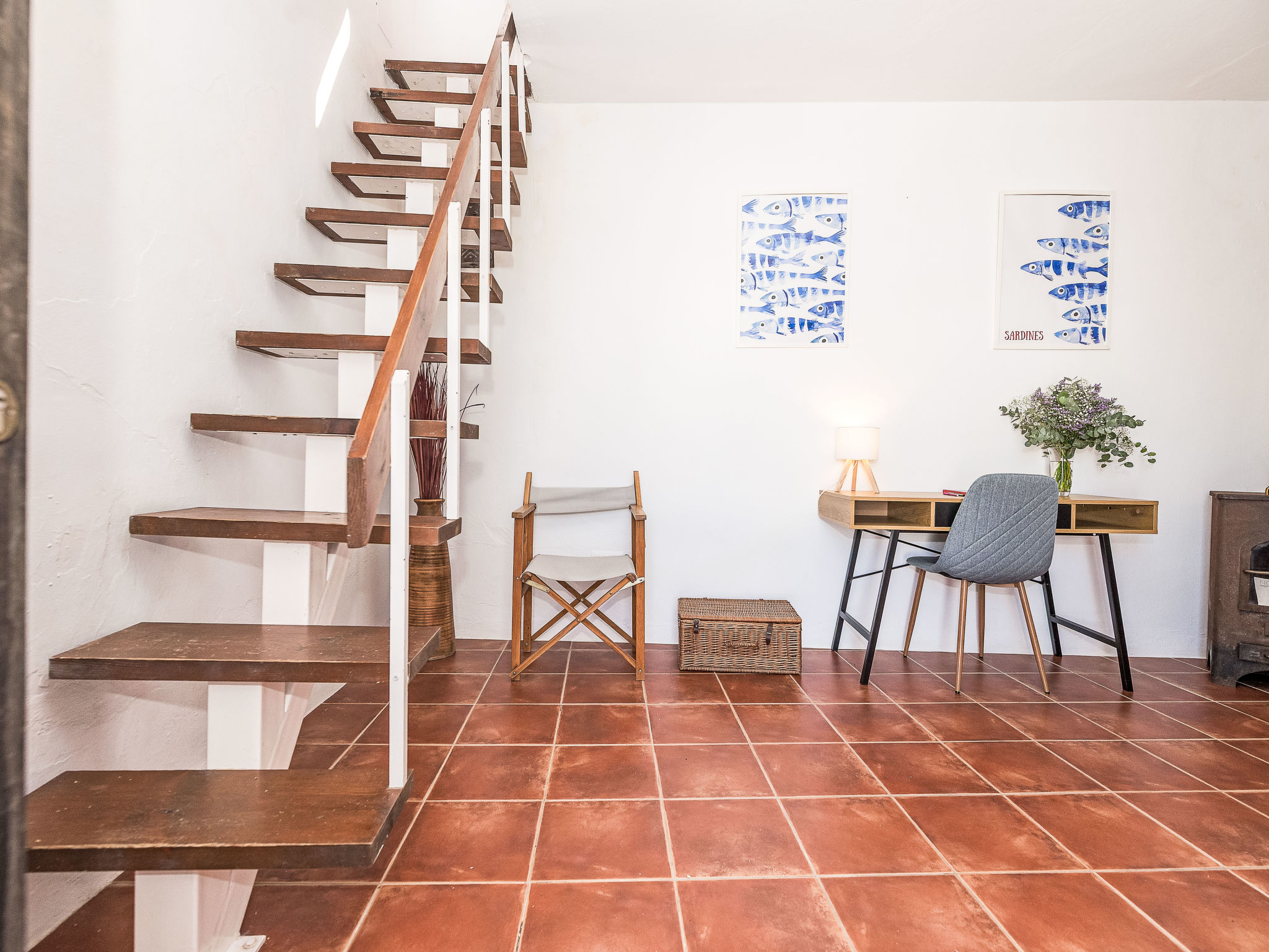 Wohnung mit großer Dachterrasse in Vejer - Dedans