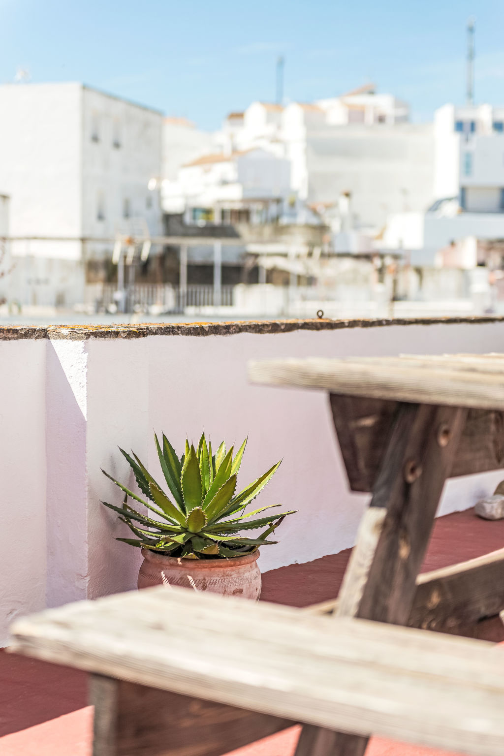 Wohnung mit großer Dachterrasse in Vejer - Dehors
