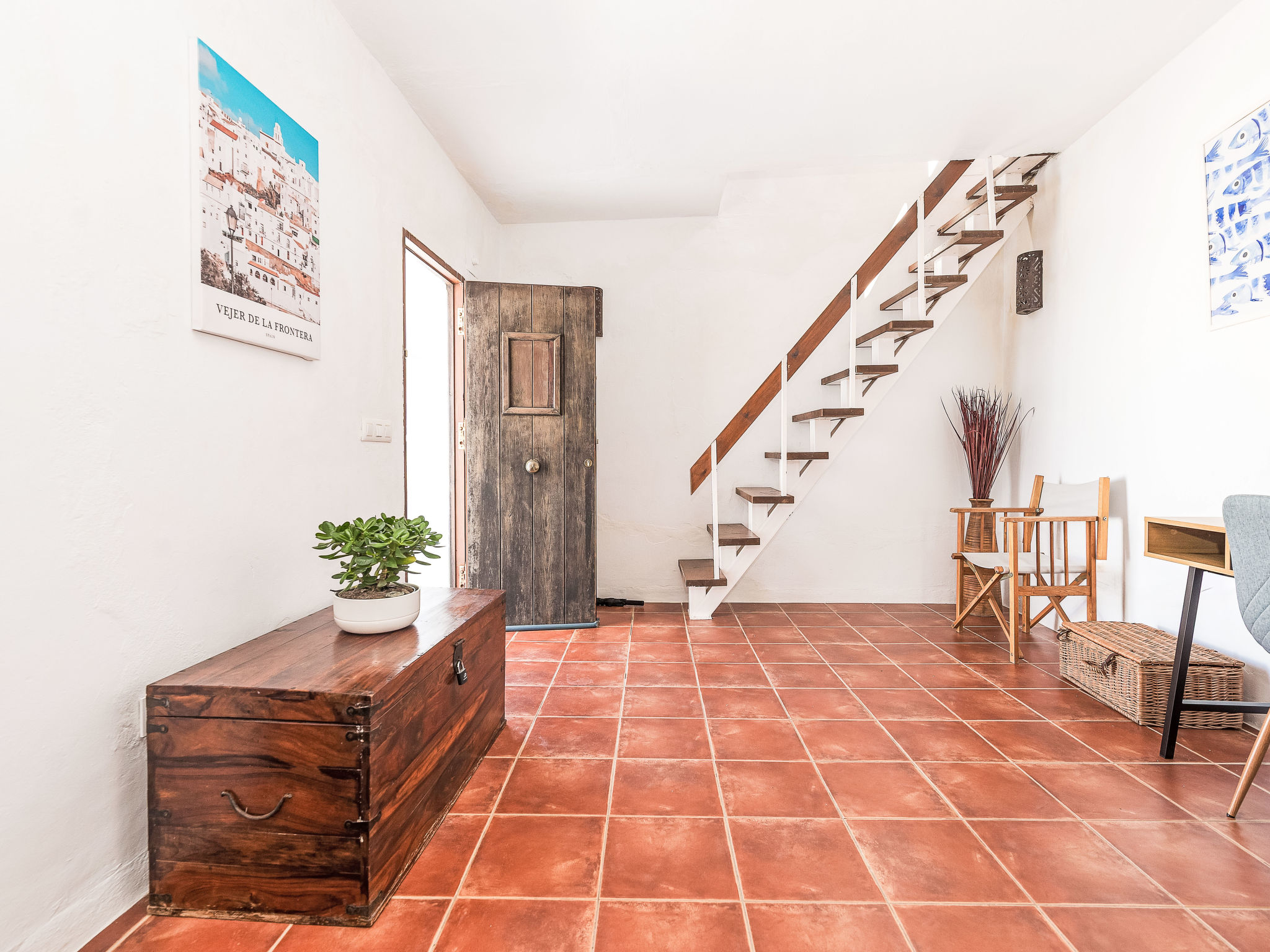 Wohnung mit großer Dachterrasse in Vejer - Dedans
