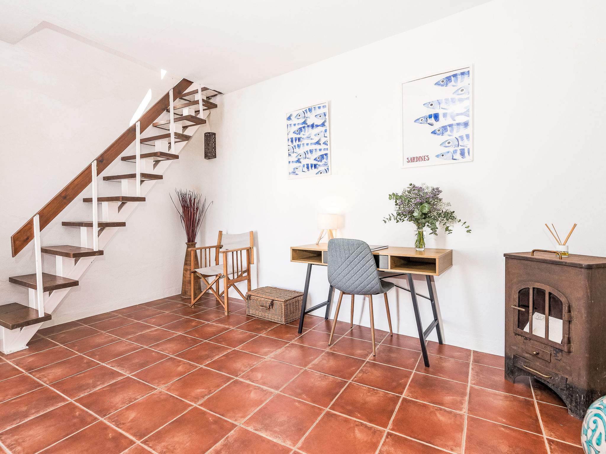 Wohnung mit großer Dachterrasse in Vejer - Dedans