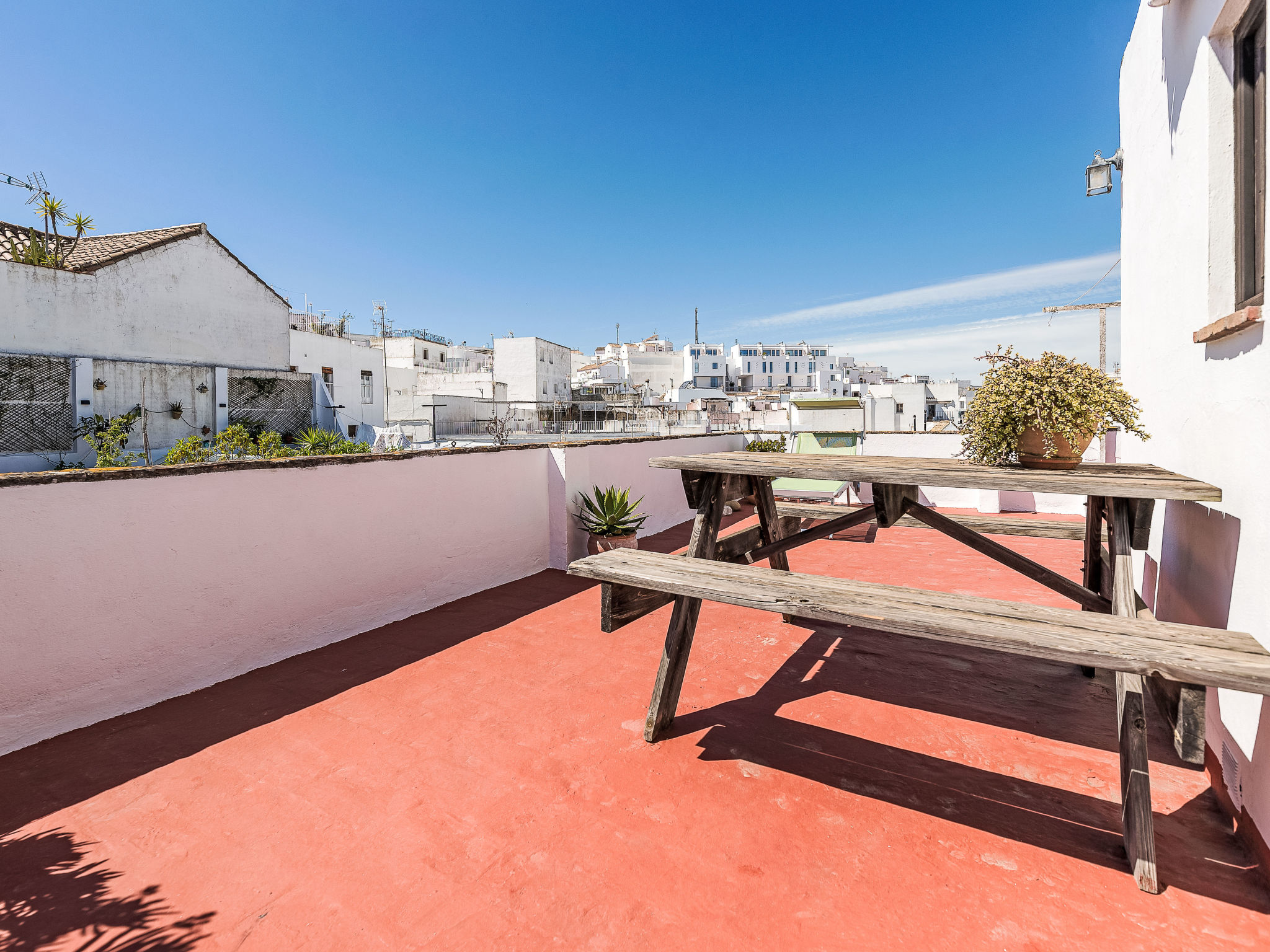 Wohnung mit großer Dachterrasse in Vejer - Dehors