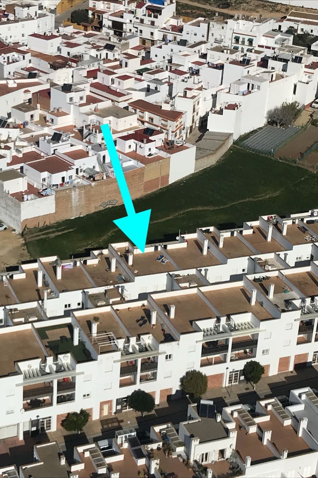 Helle und geräumige Wohnung in Conil-Drinnen