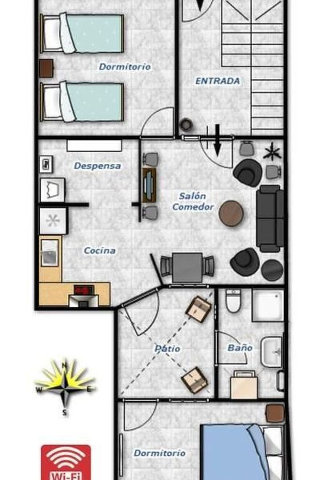 Wohnung "Casa Charo" mit Privatparkplatz