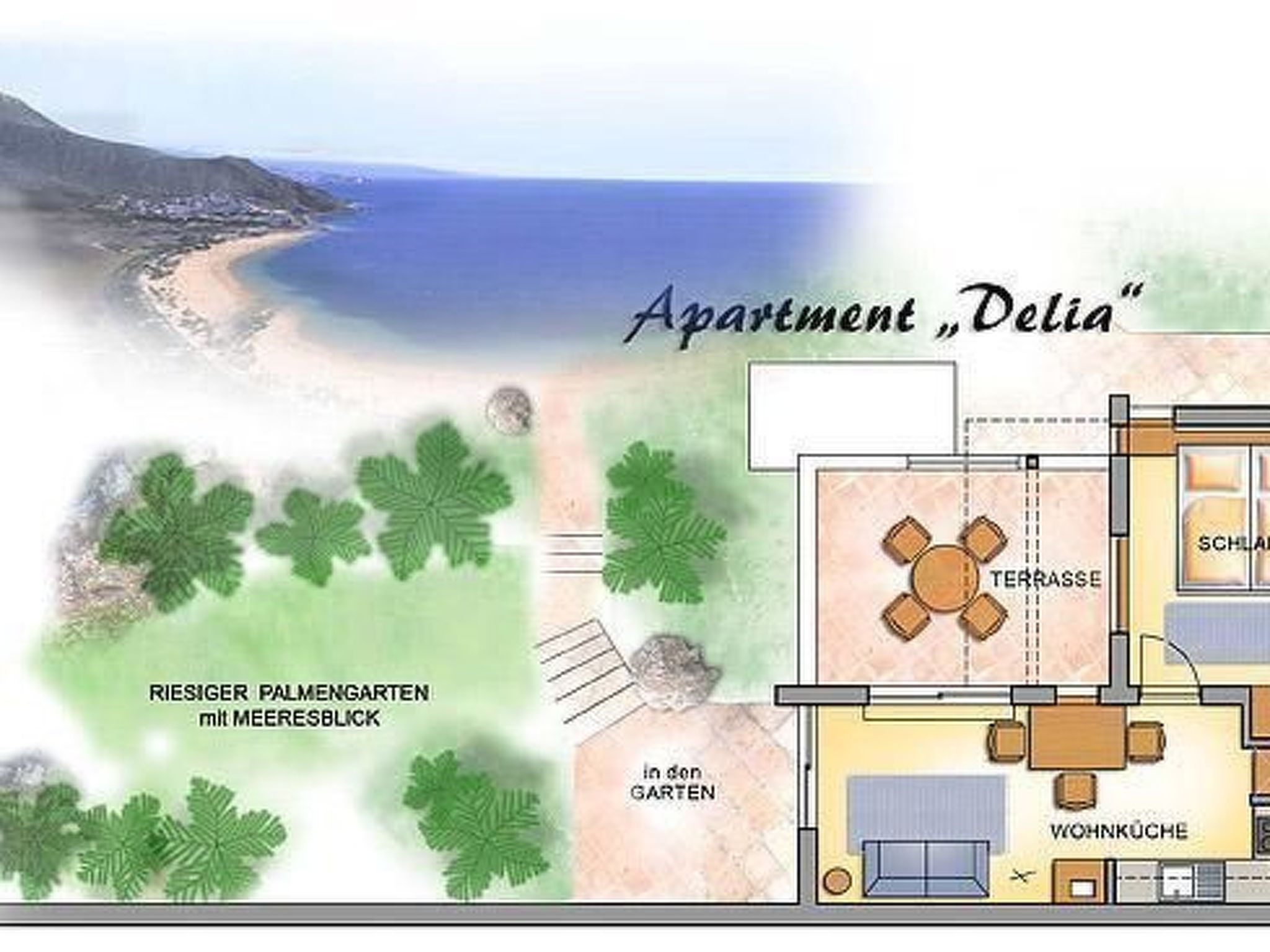 In La Matanza De Acentejo mit Großem Garten und Panoramablick-Image-tags.info