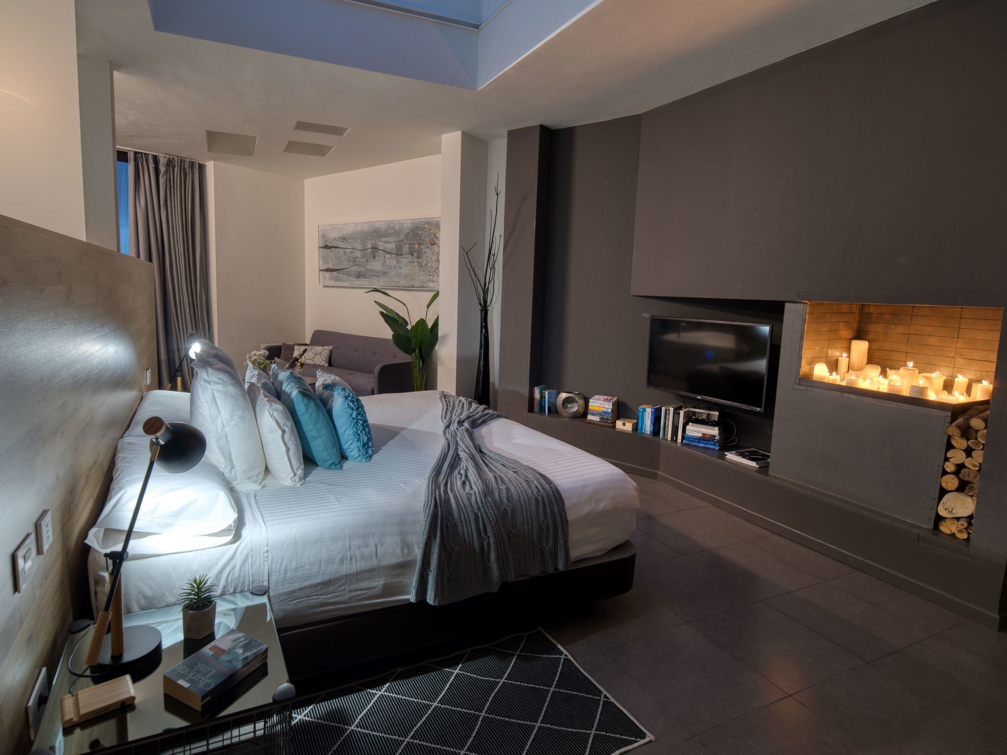 Mit überdachtem Pool in Tijoco Bajo-Dedans