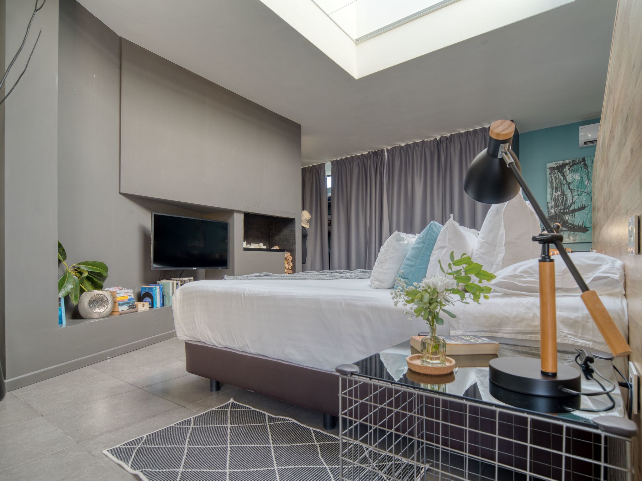 Mit überdachtem Pool in Tijoco Bajo-Dedans