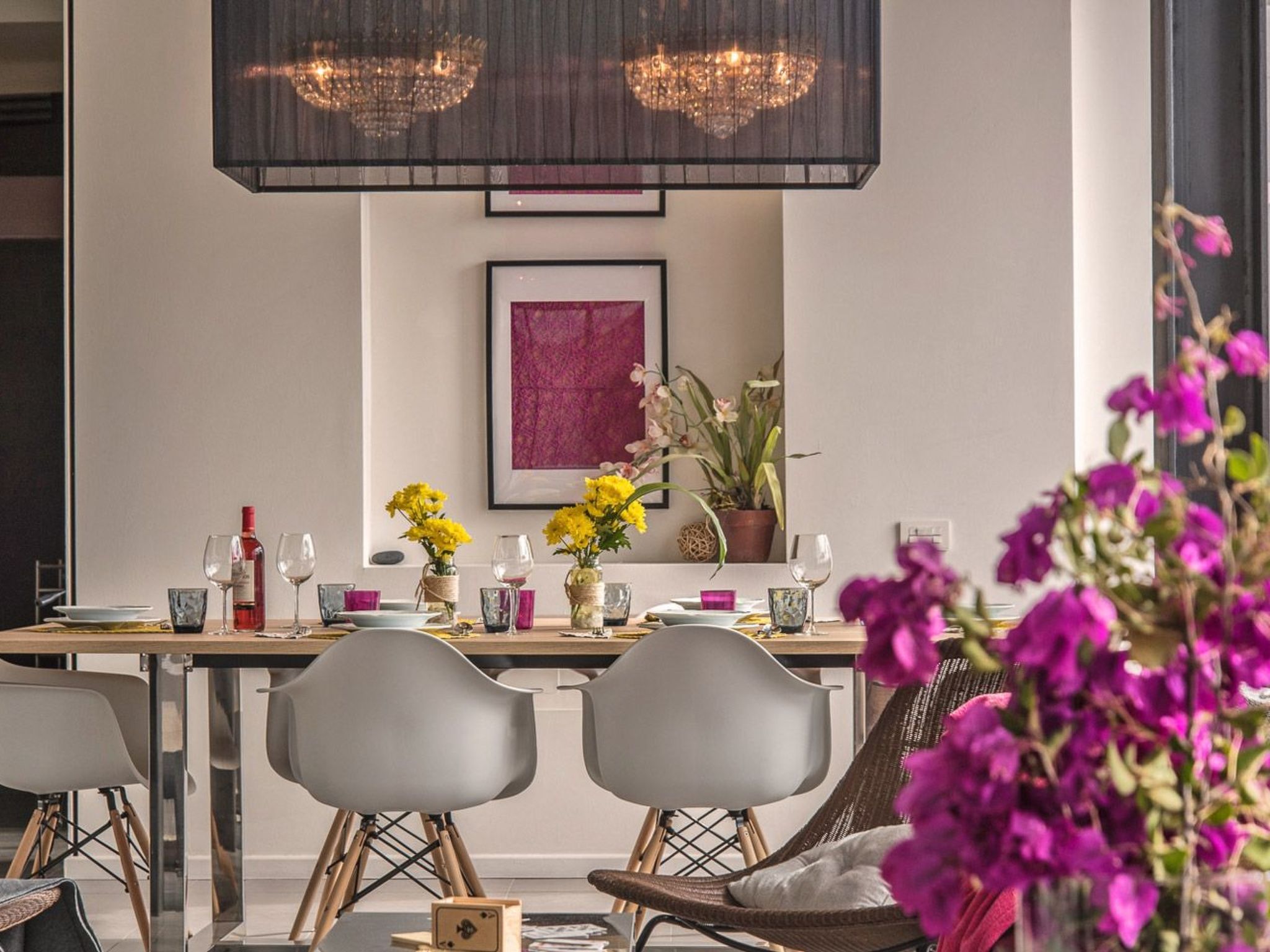 Mit überdachtem Pool in Tijoco Bajo-Dedans