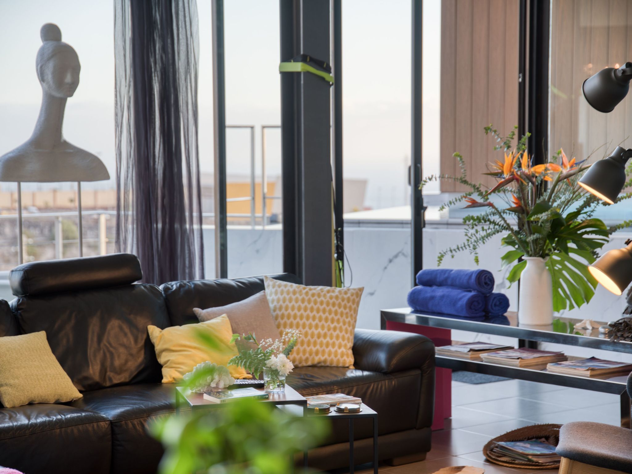 Mit überdachtem Pool in Tijoco Bajo-Dedans