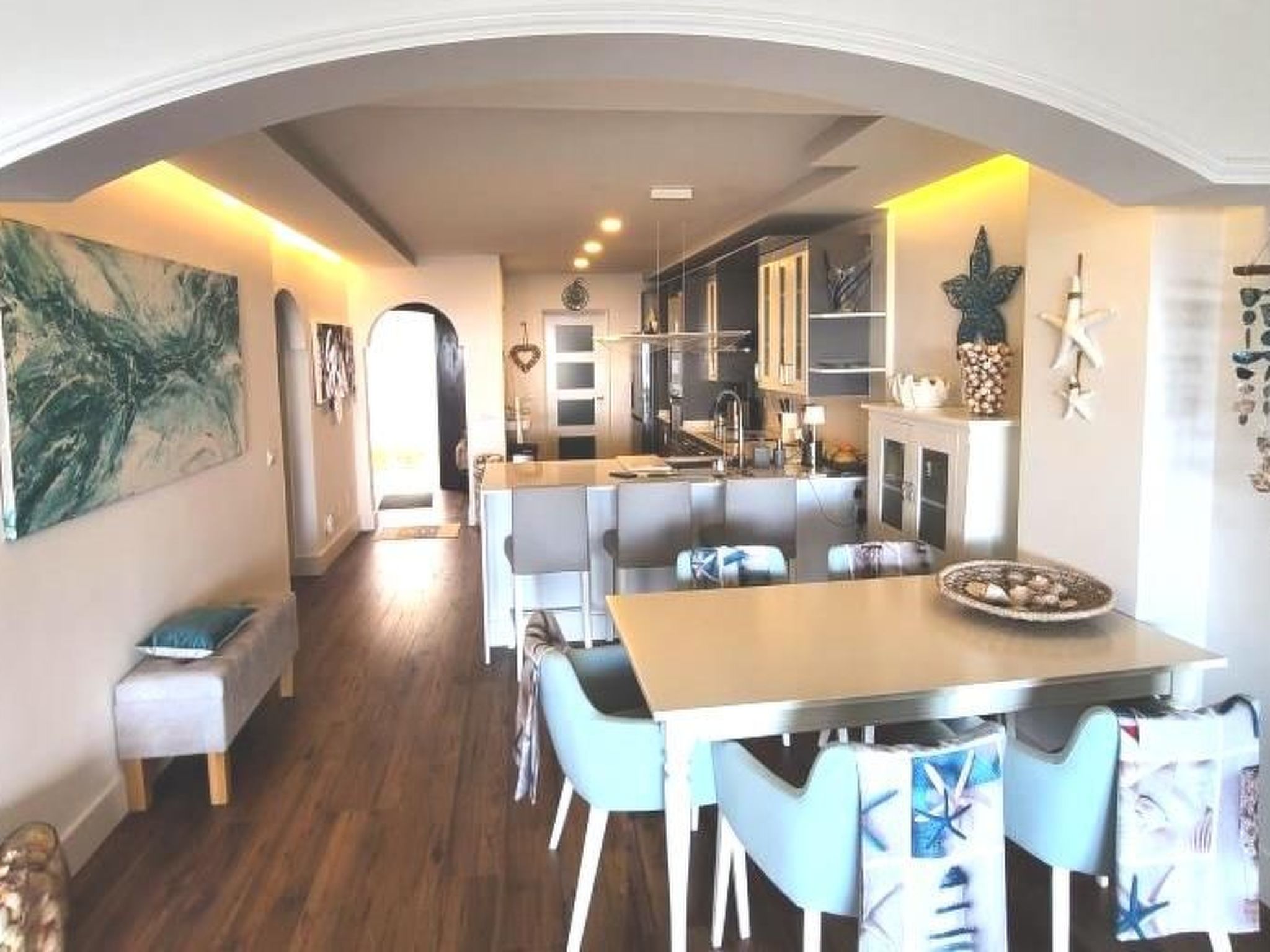 Modernes Luxus-Haus mit phantastischem Meerblick, beheizter Pool und WIFI - Binnen