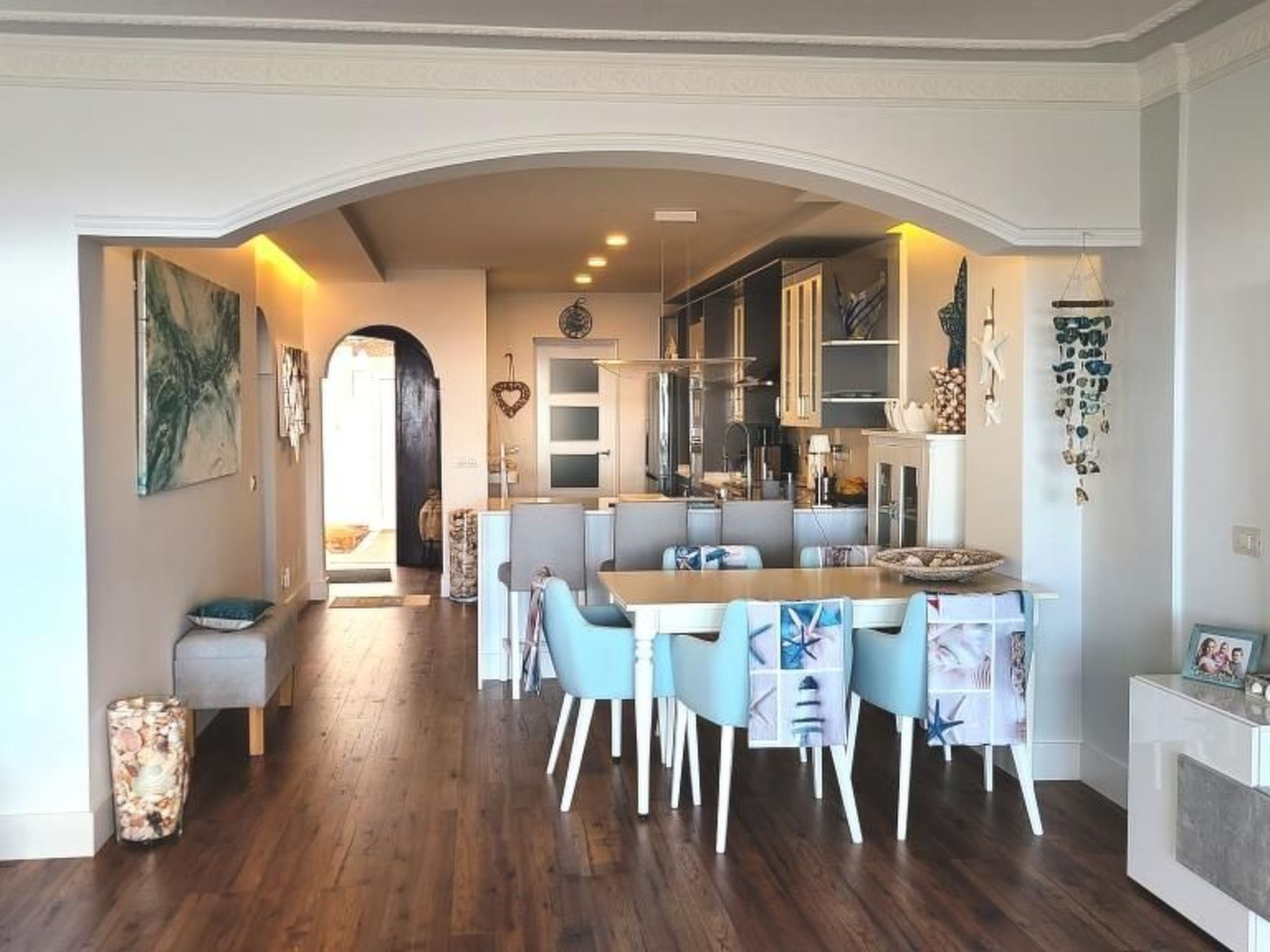 Modernes Luxus-Haus mit phantastischem Meerblick, beheizter Pool und WIFI - Binnen