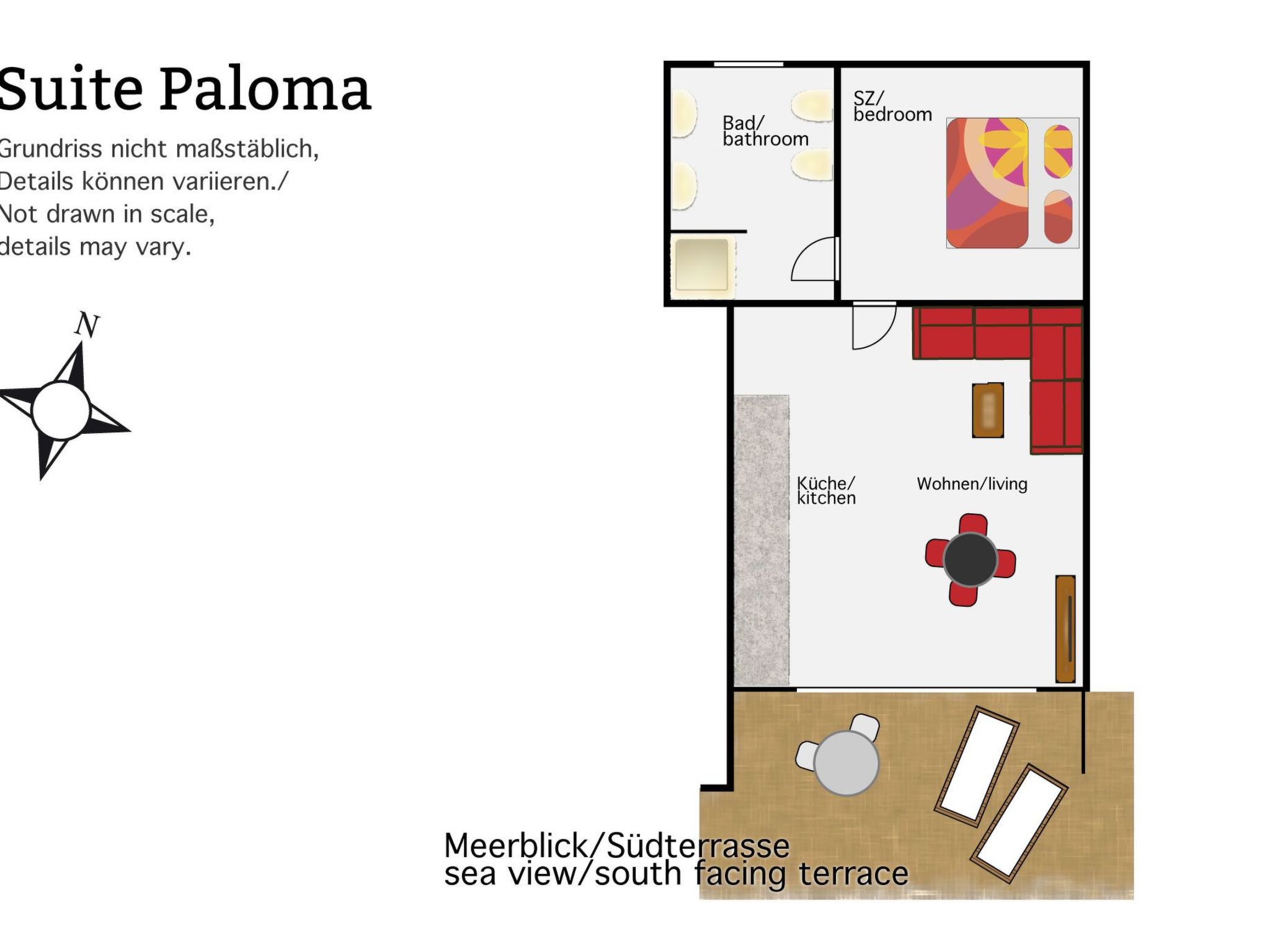 Wohnung Paloma mit Terrasse und Gemeinschaftspool-Image-tags.info