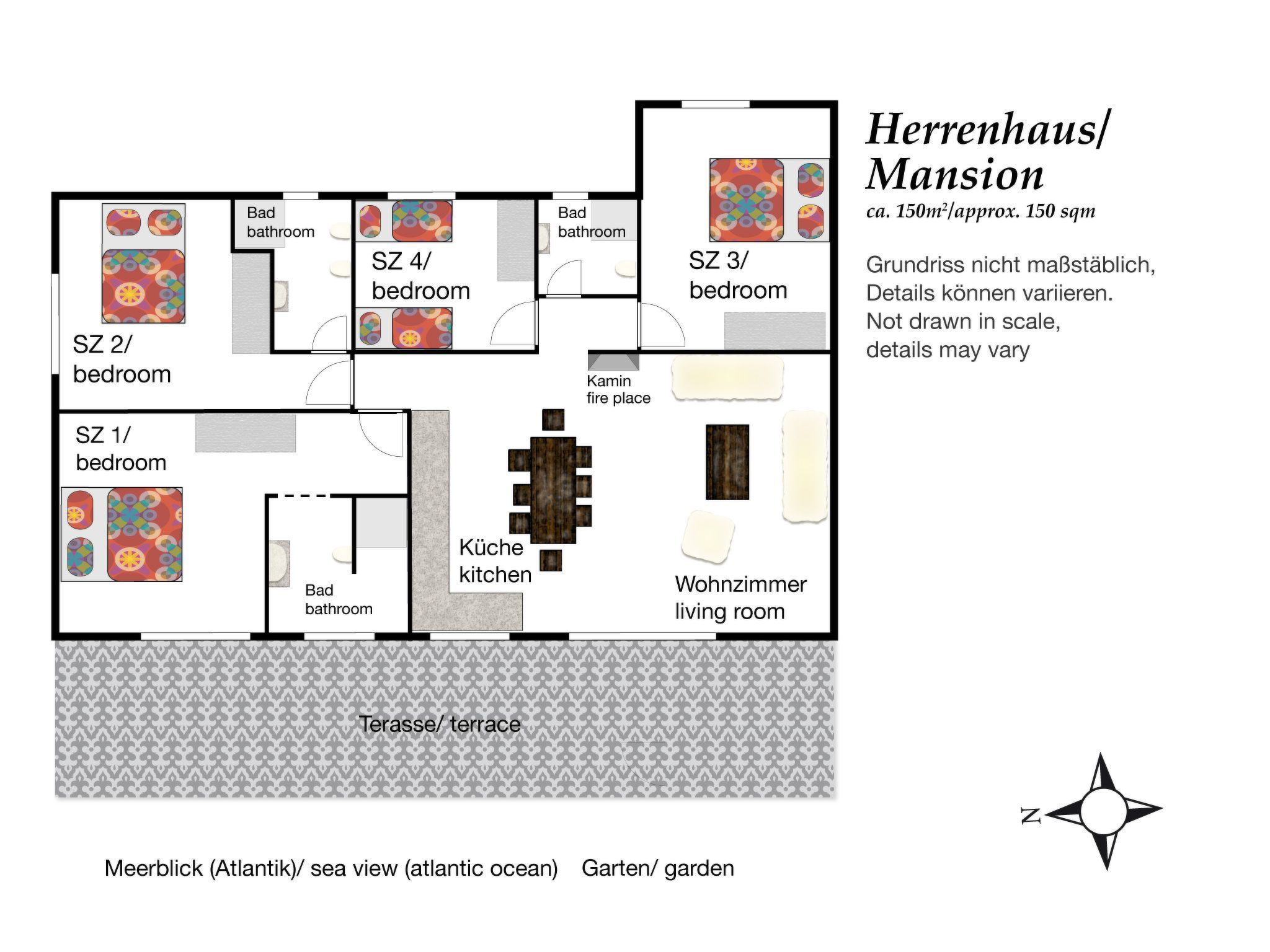 Apartment mit Terrasse, Pool und Garten-Image-tags.info