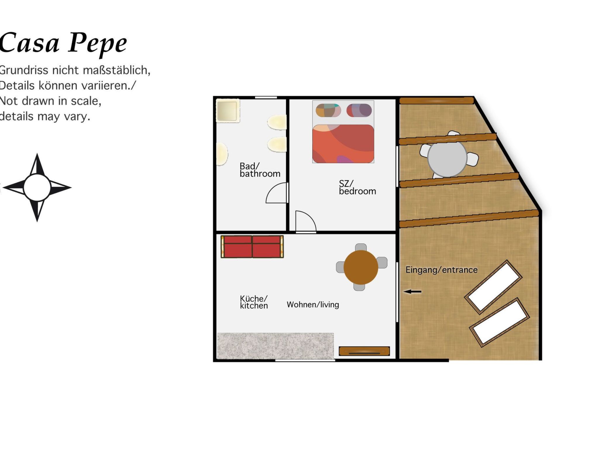 Apartment mit Terrasse, Pool und Garten-Image-tags.info