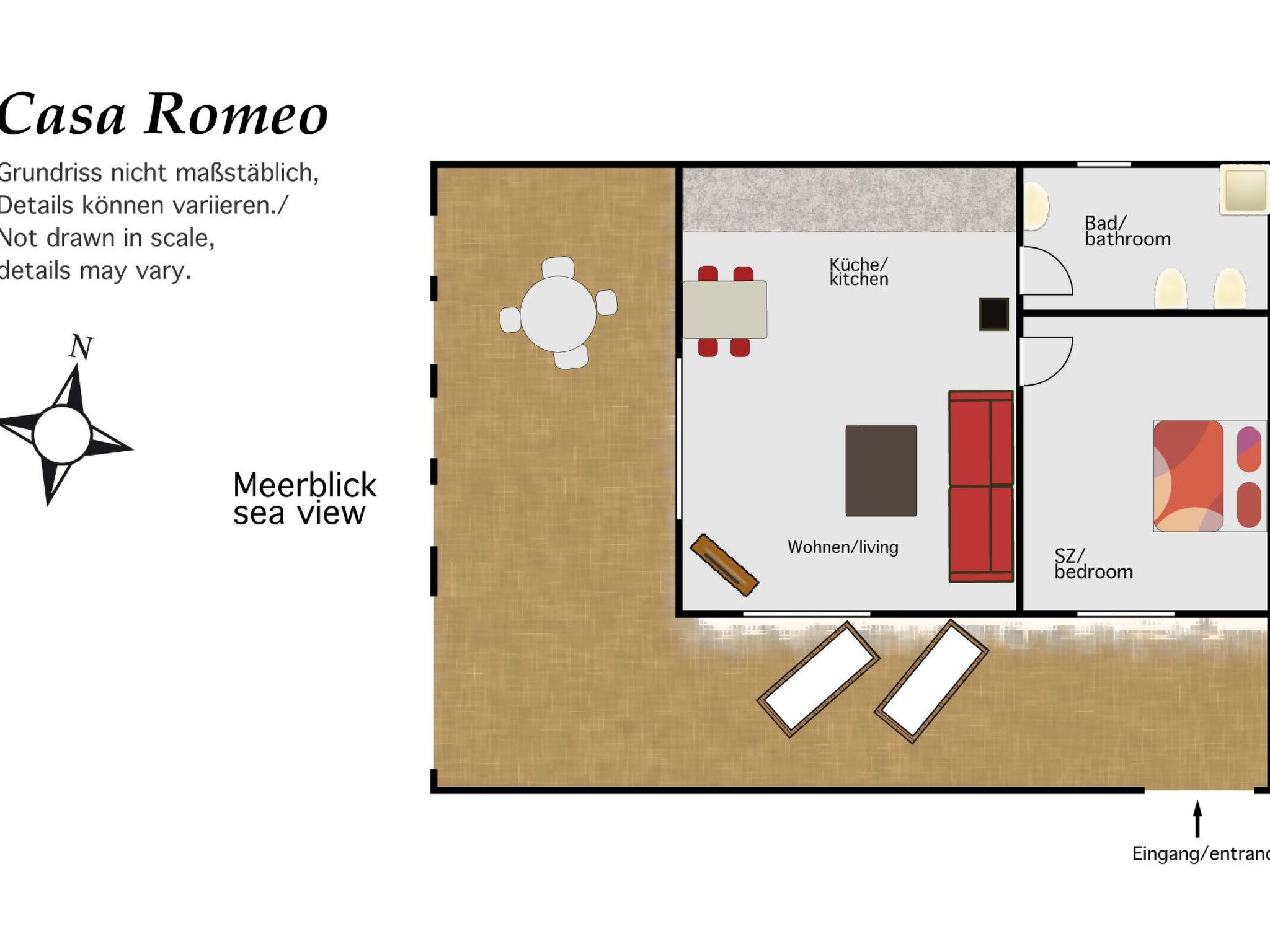 Apartment mit Terrasse, Pool und Garten-Image-tags.info